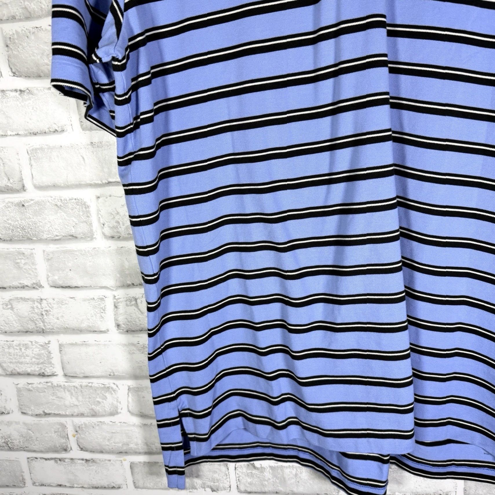 Ralph Lauren Polo Golf Ralph Lauren Wicking Blue Striped Polo Shirt Men's Size L Size US L / EU 52-54 / 3 - 3 Thumbnail