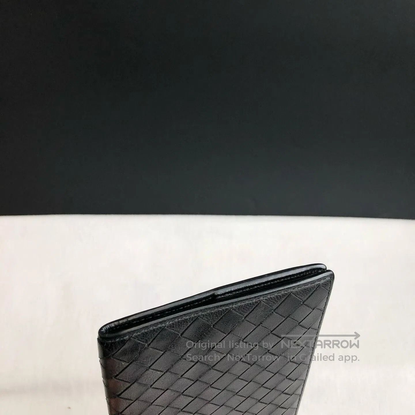Bottega Veneta BV Black Woven Foldable Passport Card Case. Size ONE SIZE - 2 Thumbnail