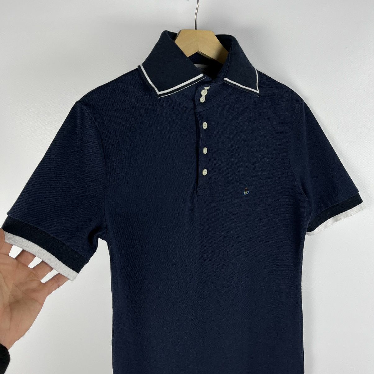 Vivienne Westwood Vintage Vivienne Westwood MAN orb logo polo tee 90’s Size US L / EU 52-54 / 3 - 3 Thumbnail