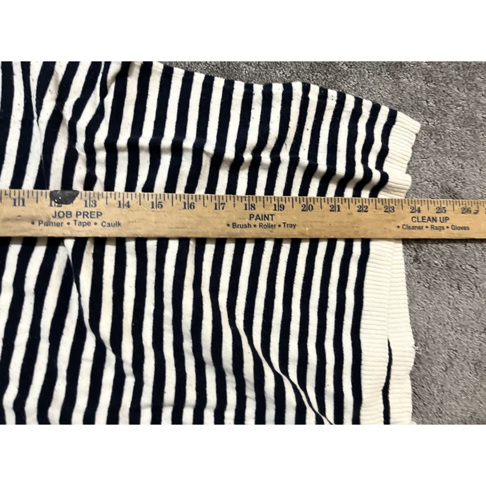 Gap GAP Women's Pullover Solid Turtleneck Sweater Medium Cotton White Navy Striped Size M / US 6-8 / IT 42-44 - 5 Thumbnail