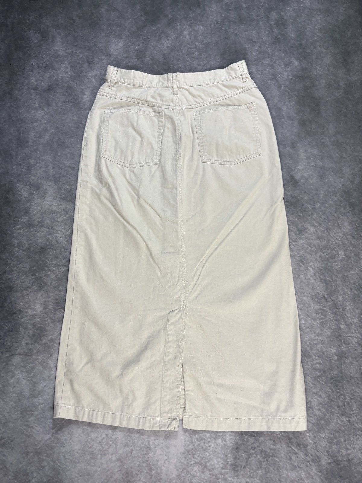 Eddie Bauer × Vintage 1990s Vintage Maxi Skirt Eddie Bauer Front Button Long Vent Size 32" / US 10 / IT 46 - 14 Thumbnail