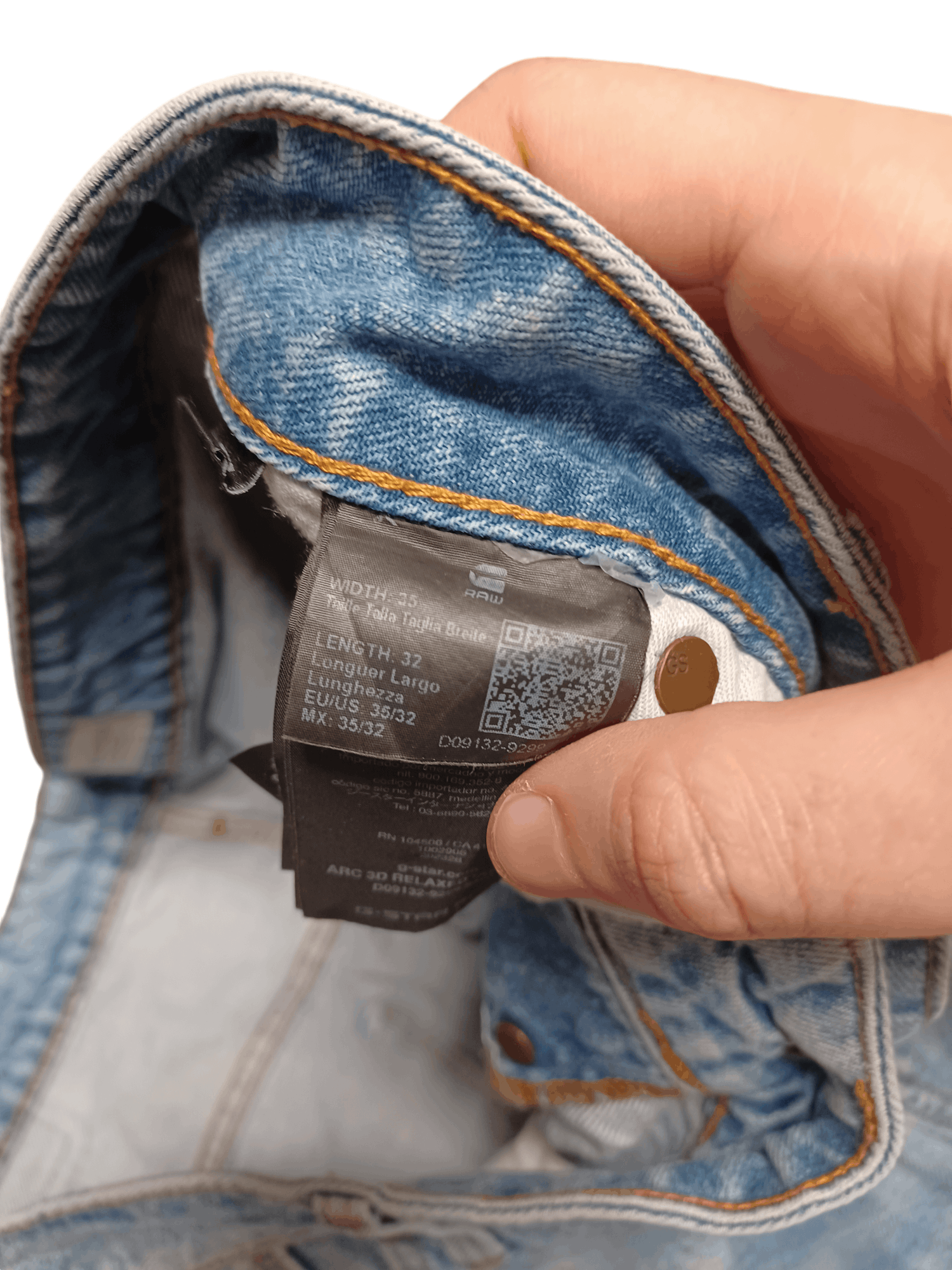 G-Star G STAR RAW DISTRESSED DENIM AVANT GARDE JAPANESE STYLE JEANS Size US 35 - 5 Thumbnail