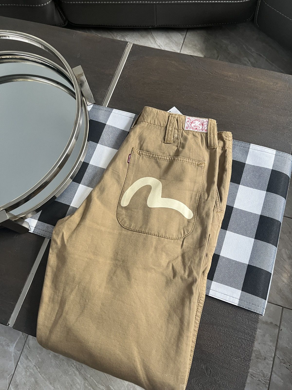 image of Evisu Bottoms in Brown, Men's (Size 30)