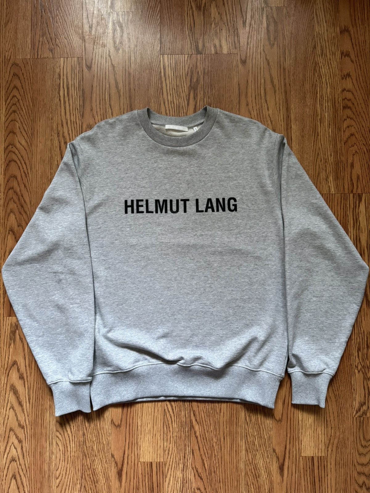 image of Helmut Lang - Grey Core Crewneck, Men's (Size Small)