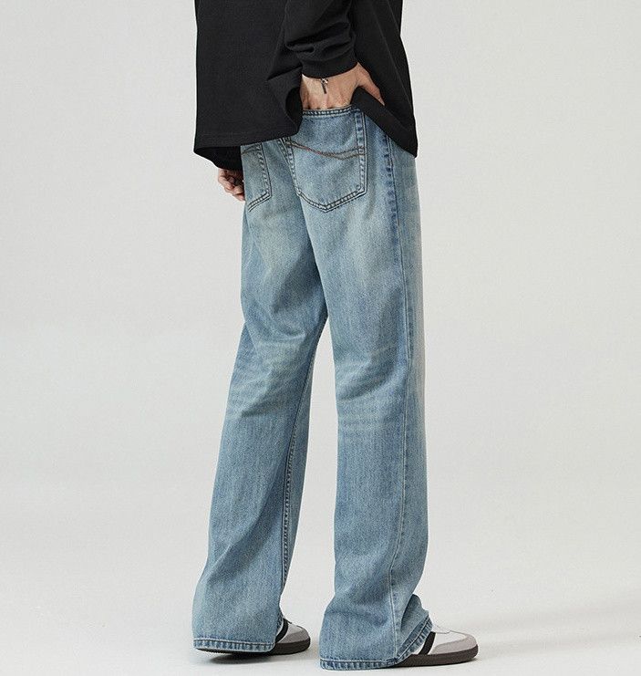 Japanese Brand Washed light blue bootcut jeans Size US 34 / EU 50 - 6 Thumbnail