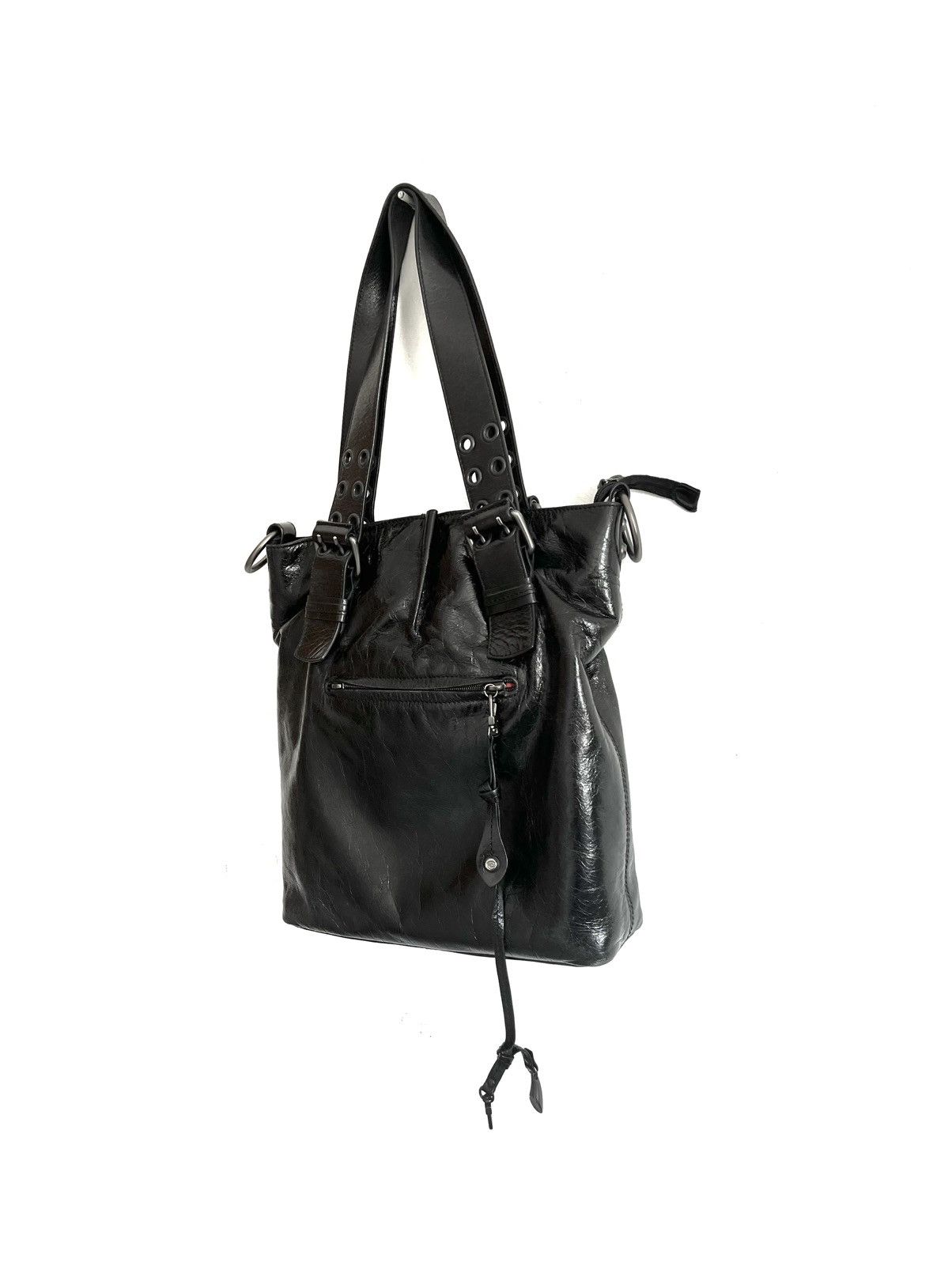 Other Francesco Biasia Black Leather Shoulder Bag – Vintage Y2K Size ONE SIZE - 1 Thumbnail
