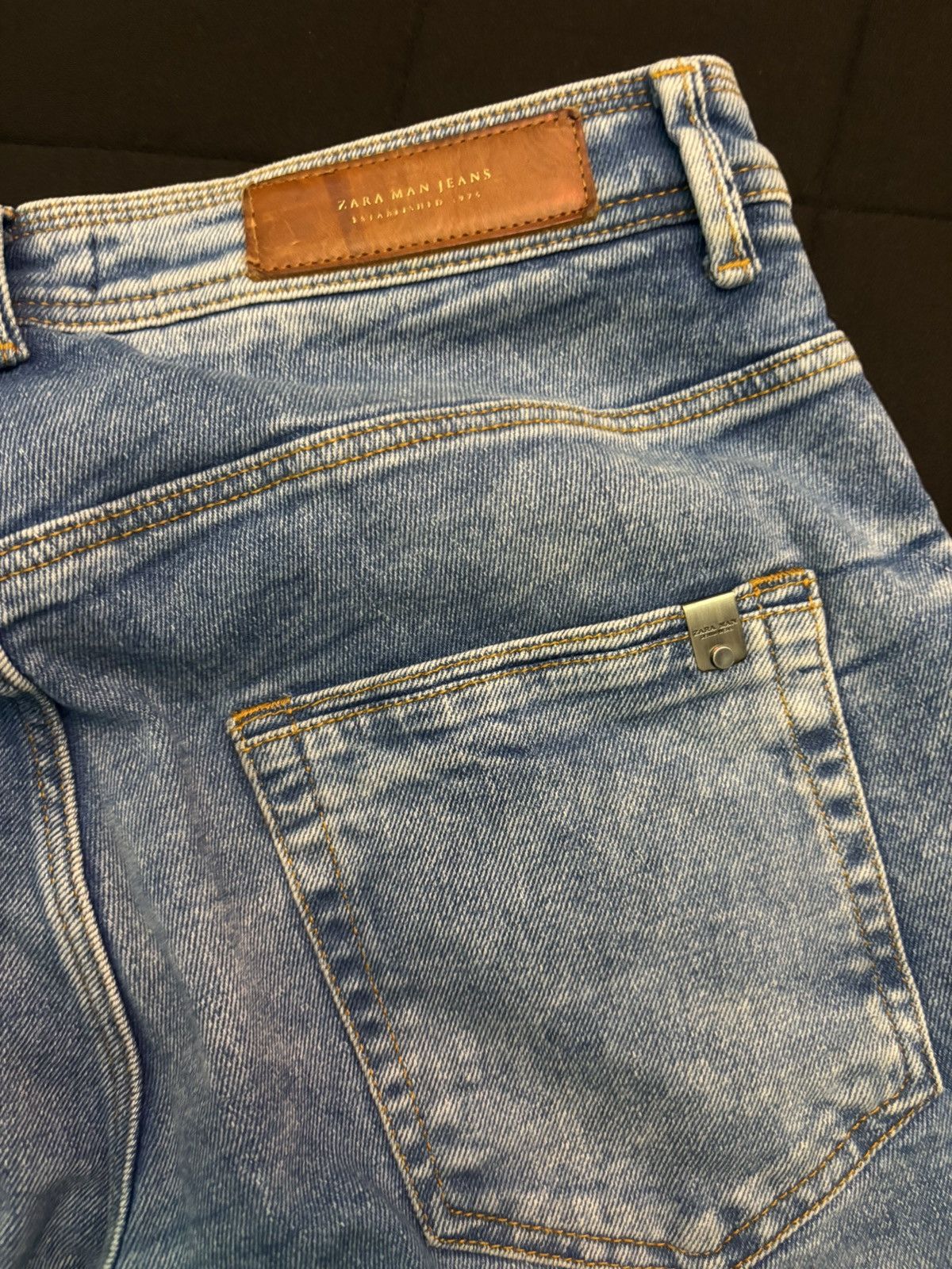 Zara Zara WAXED Skinny Jeans Size US 31 - 4 Thumbnail