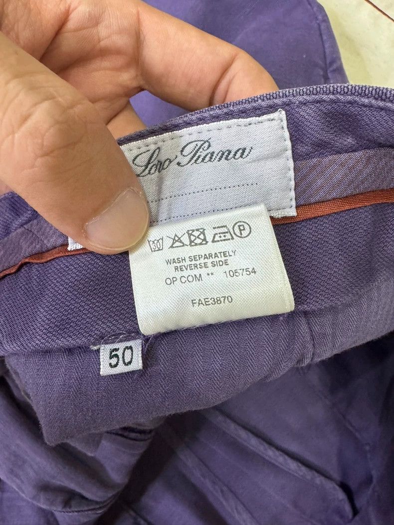 Loro Piana LORO PIANA Cotton and hemp casual pants Size 34" / US 12 / IT 48 - 4 Thumbnail