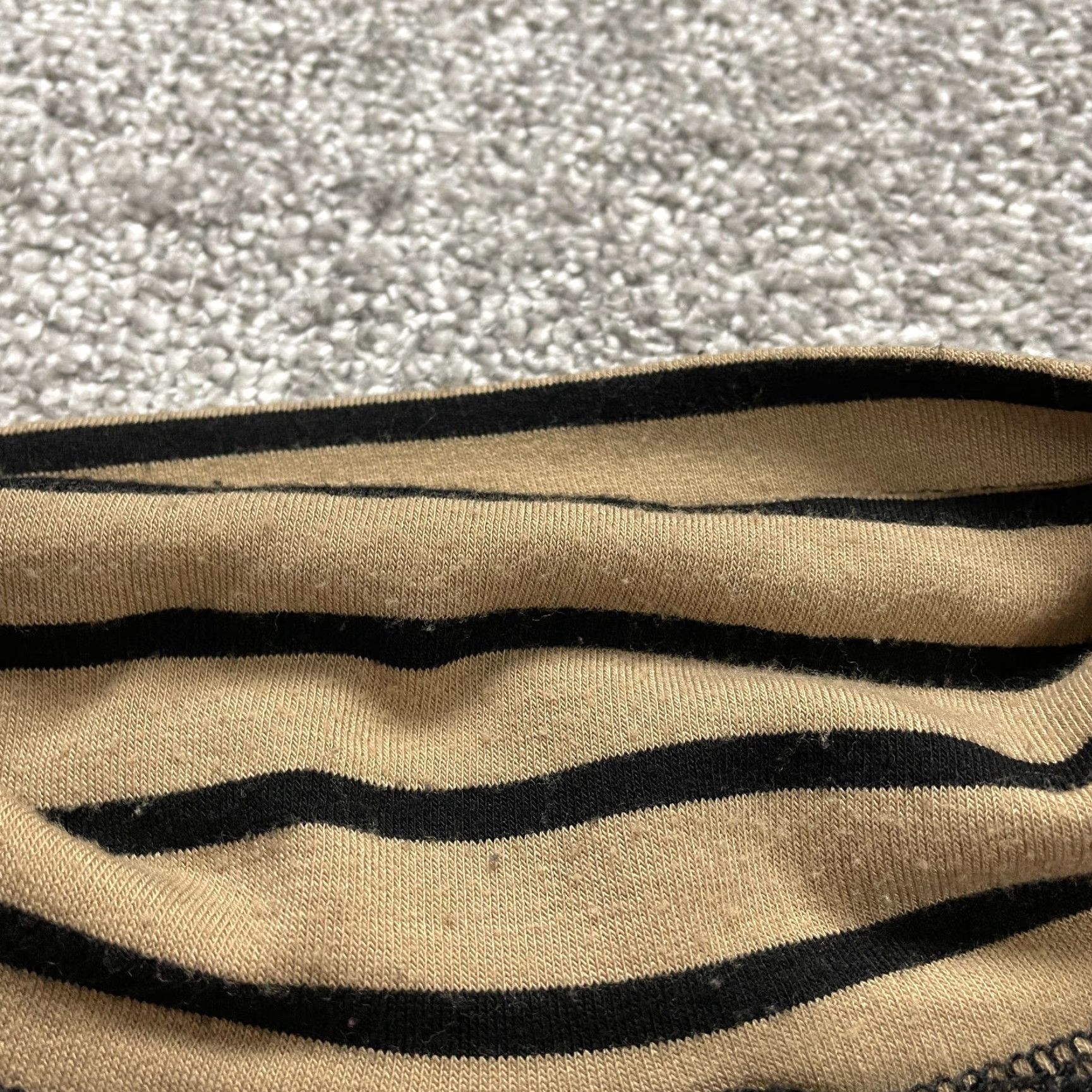 Vintage Rudy RD Sweater Women XL Brown Black Striped Zip Up Pockets Long Sleeve Pullover Size XL / US 12-14 / IT 48-50 - 6 Thumbnail