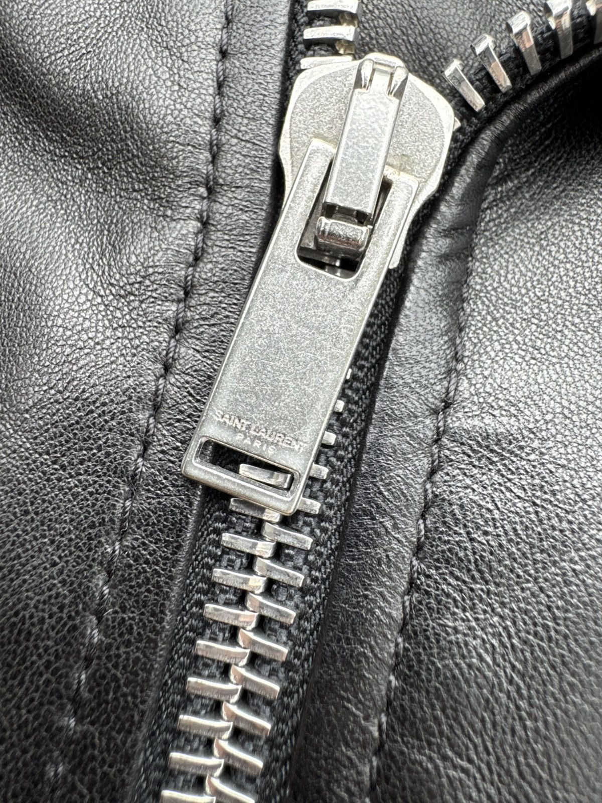 Saint Laurent Paris Saint Laurent Paris Leather Bike Jacket rock style Priest Size US L / EU 52-54 / 3 - 5 Thumbnail
