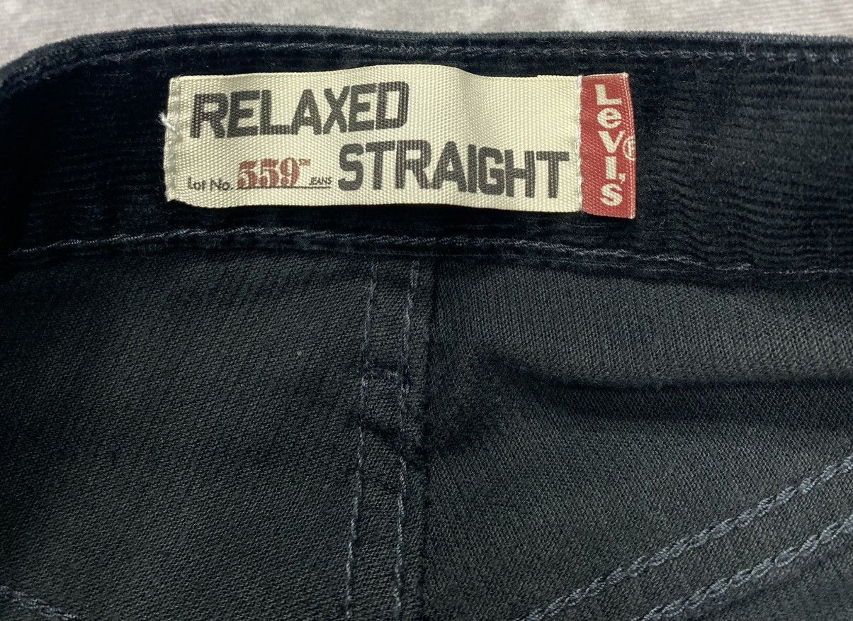 Levi's Vintage Clothing 90’s Vintage Levi Strauss 559 Black Corduroy Pants Size US 30 / EU 46 - 2 Thumbnail
