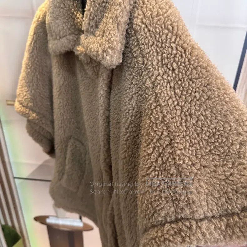 Max Mara Max Mara one-size-fits-all Camel Cashmere Teddy Cloak Coat Size M / US 6-8 / IT 42-44 - 3 Thumbnail