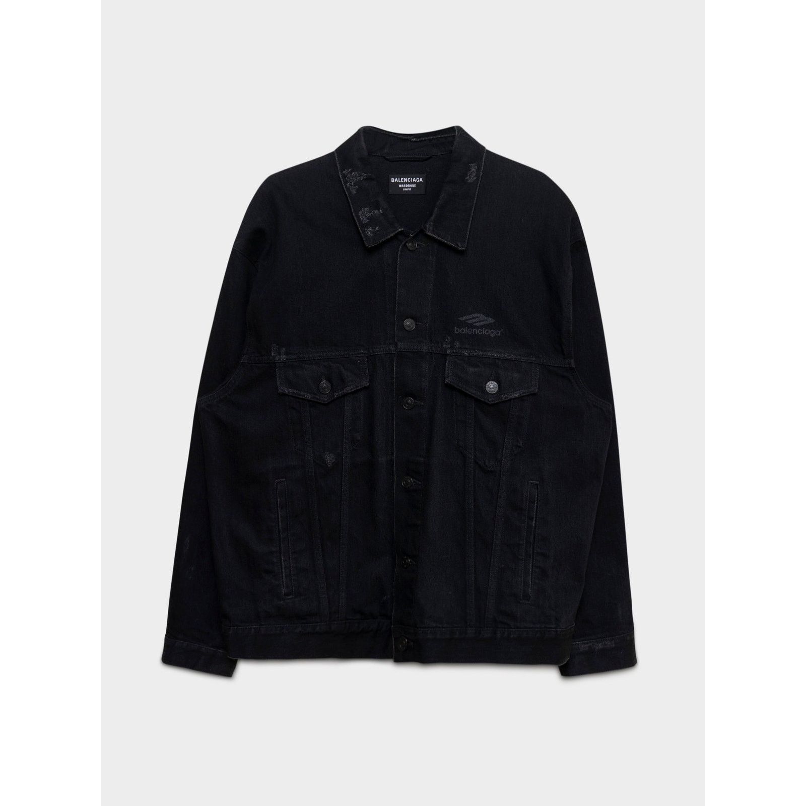 Balenciaga 3B Distressed Denim Jacket Size US XS / EU 42 / 0 - 1 Thumbnail