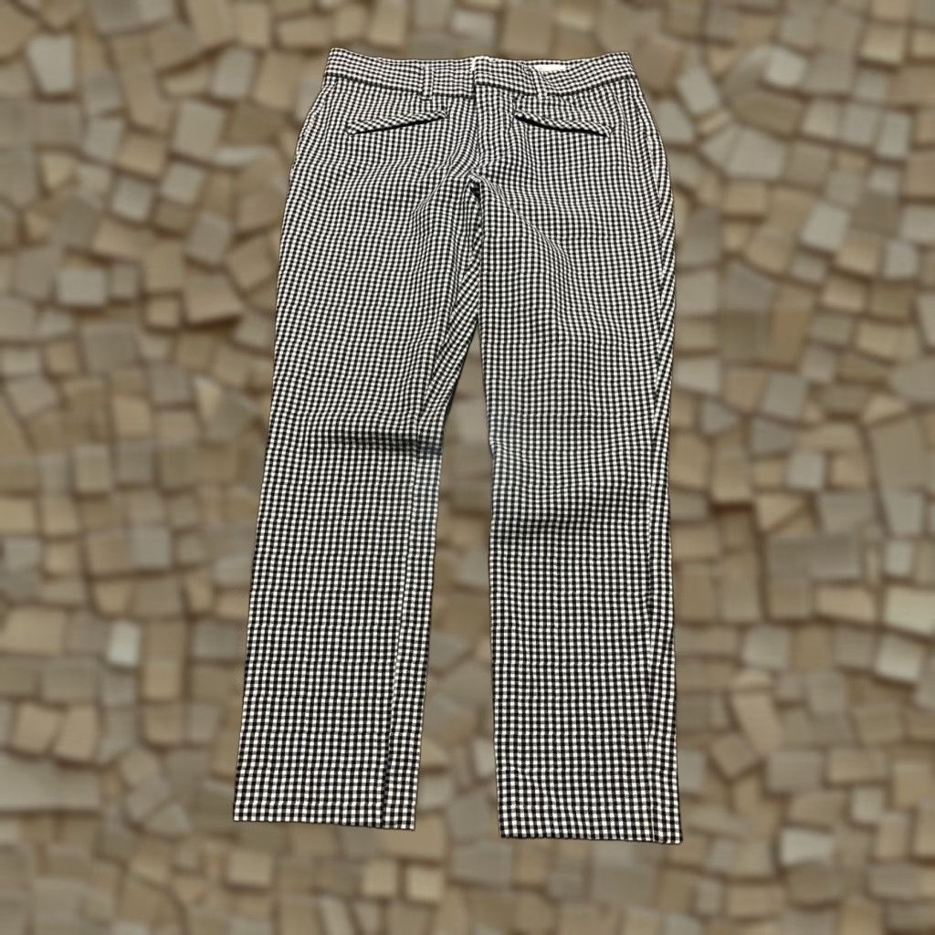 Gap Gap Pants Womens 06 Black White Plaid Skinny Ankle Casual Regular Cotton Stretch Inseam 24 in Fall Spring Summer Womens Size 28" / US 6 / IT 42 - 1 Thumbnail