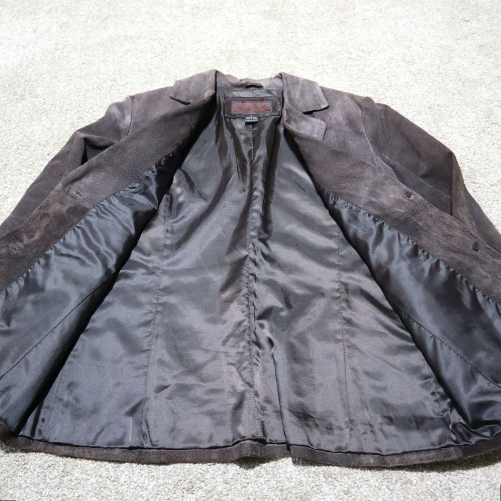 Vintage Siena Studio Jacket Women Leather Brown Size 10 Adult Size L / US 10 / IT 46 - 3 Thumbnail