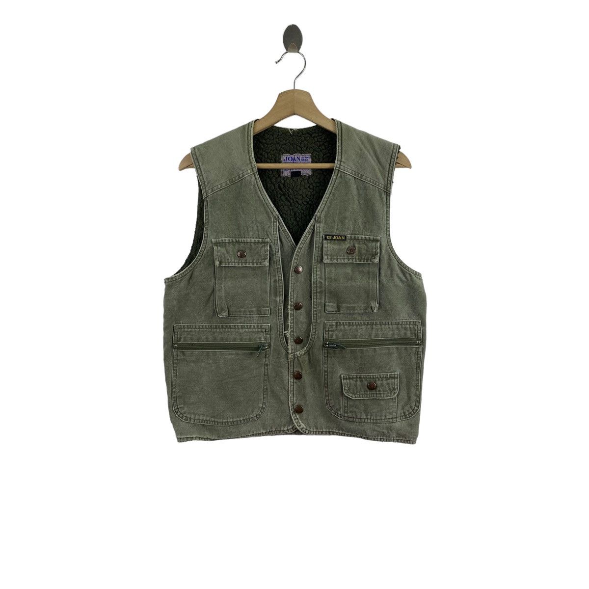 Vintage Vintage 70s JOAN ACTIVE WEAR Jeans Hunting Fishing Vest Size US L / EU 52-54 / 3 - 1 Thumbnail