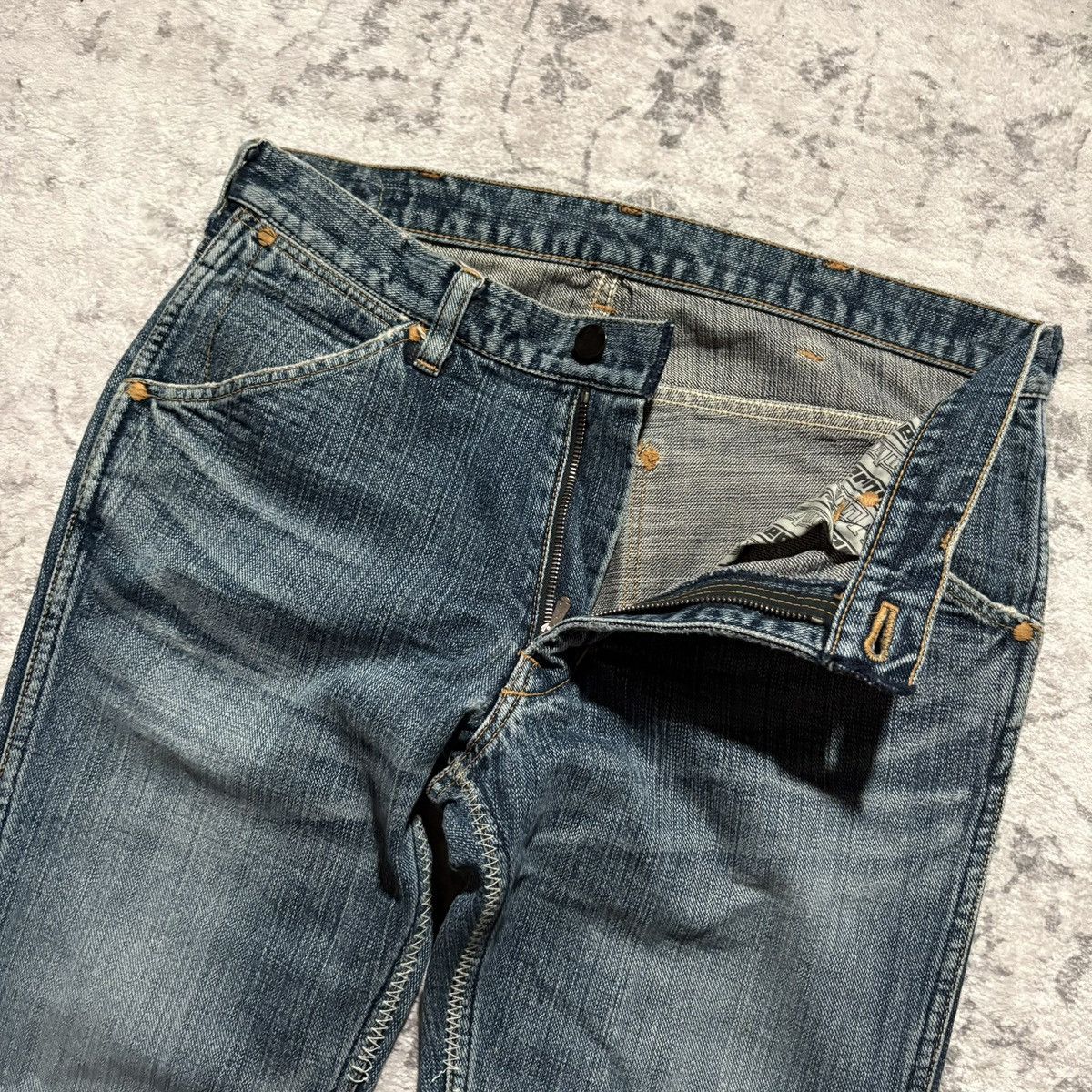 Number (N)ine Number (N)ine SS03 Kurt Cobain Patchwork Blue Jeans | 30 Size US 30 / EU 46 - 5 Thumbnail
