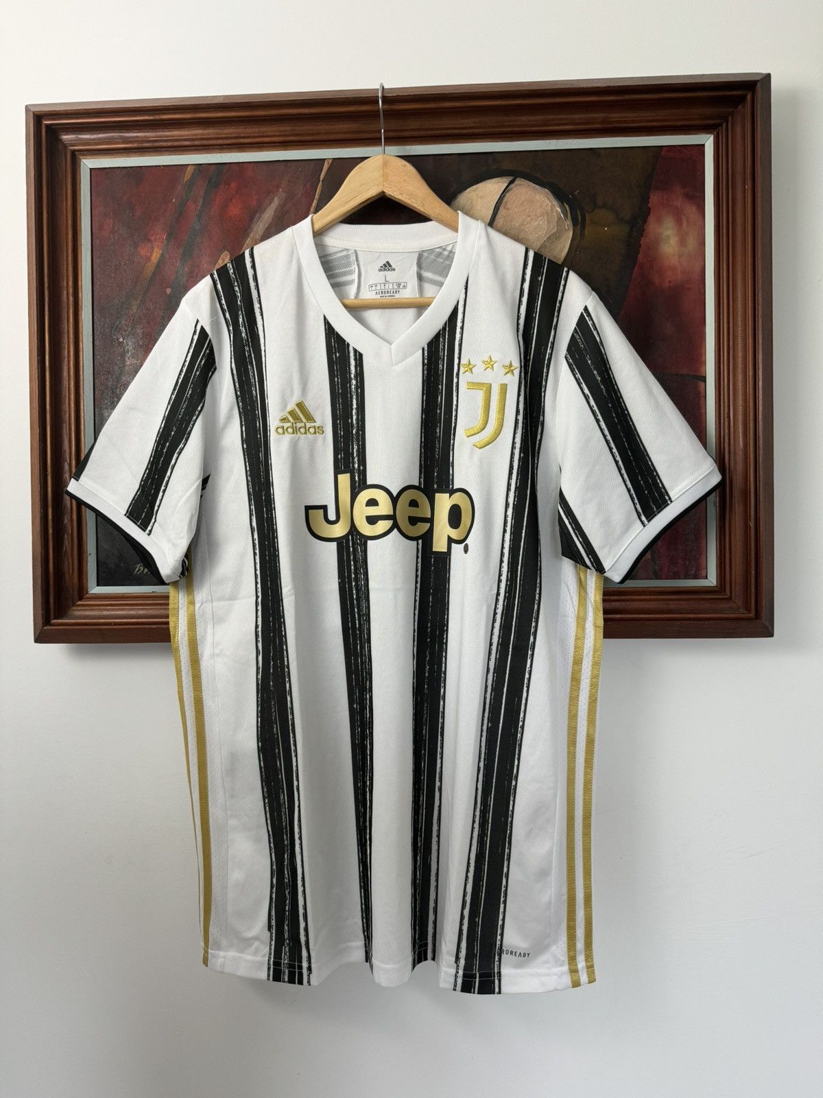 Adidas Adidas 2020/21 Juventus Champions League Home Jersey Soccer Size US L / EU 52-54 / 3 - 1 Thumbnail