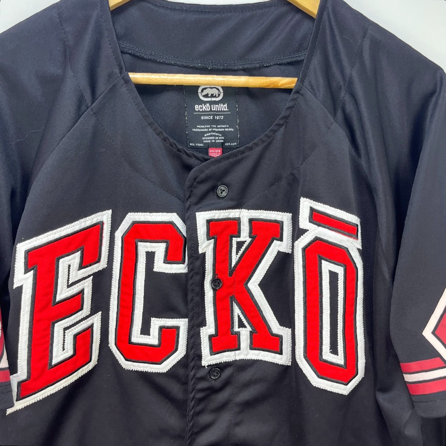 Ecko Unltd. VINTAGE Ecko UNLTD Baseball Stitched Jersey Shirt 2XL baggy Hip Hop Size US XXL / EU 58 / 5 - 3 Thumbnail