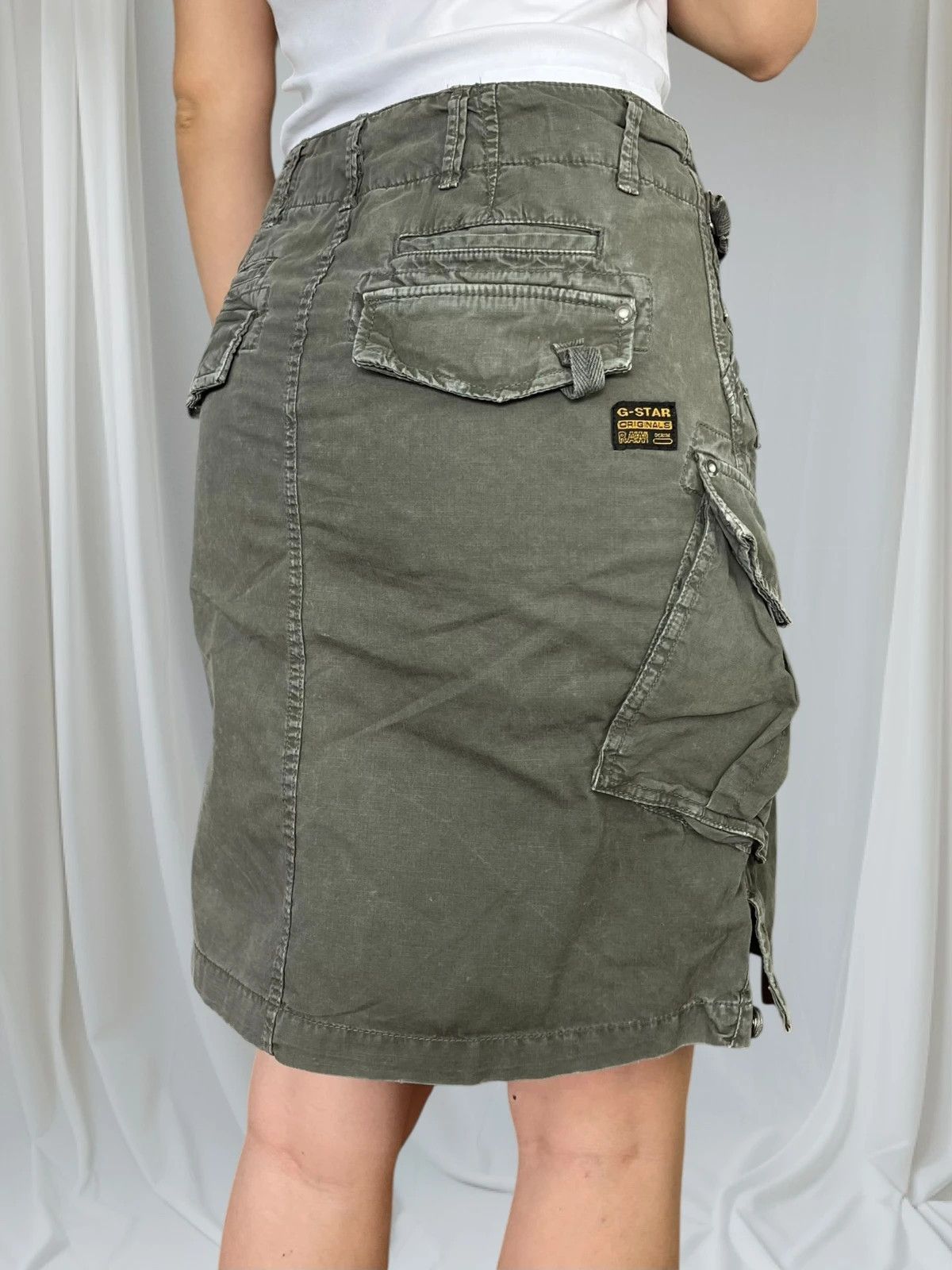 G-Star Vintage 00s G-Star RAW Knee-Length Skirt women girl y2k Size 28" / US 6 / IT 42 - 5 Thumbnail