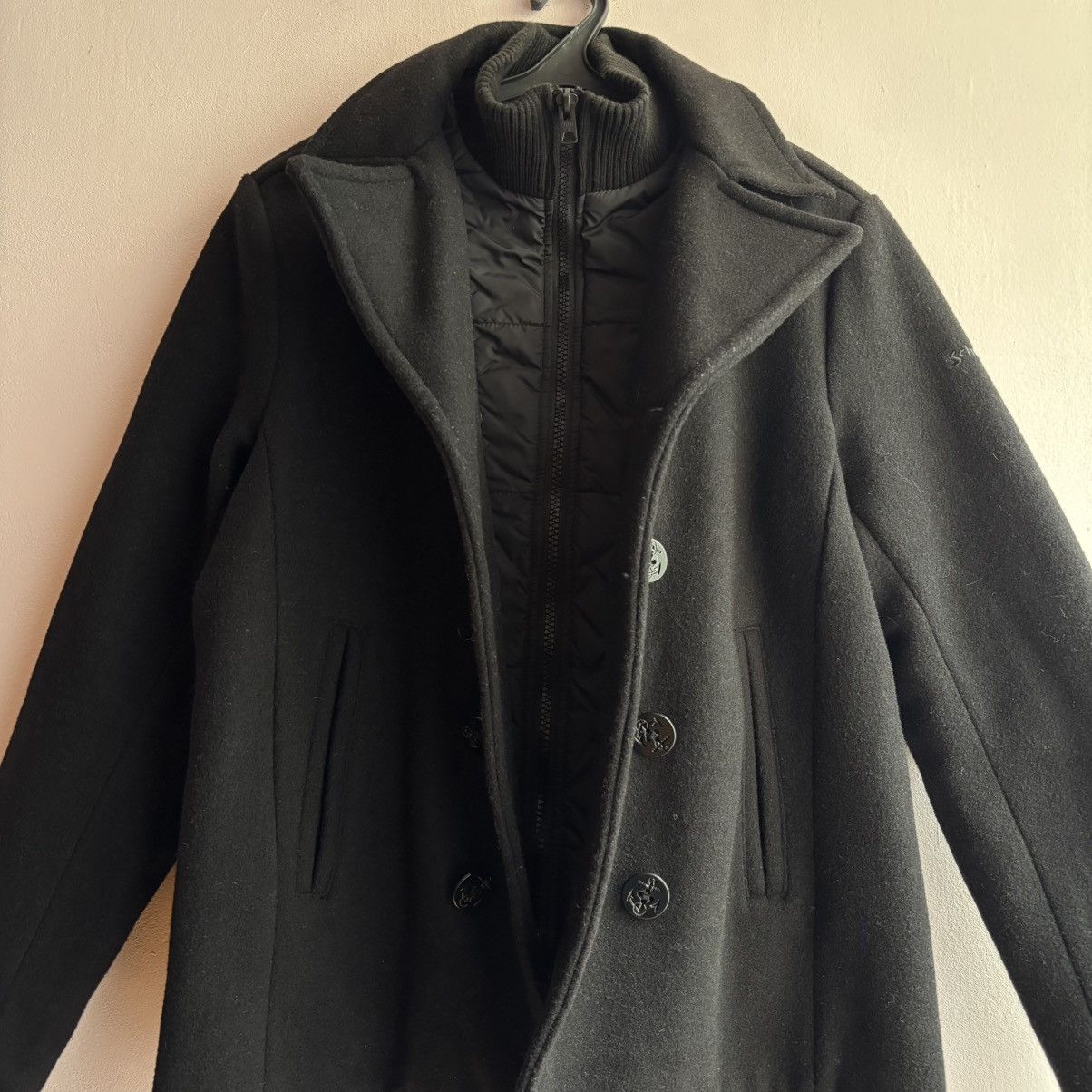 Schott Schott Cyclone 2 Peacoat Black MA-7 AER Military Wool Jacket Size US L / EU 52-54 / 3 - 2 Thumbnail