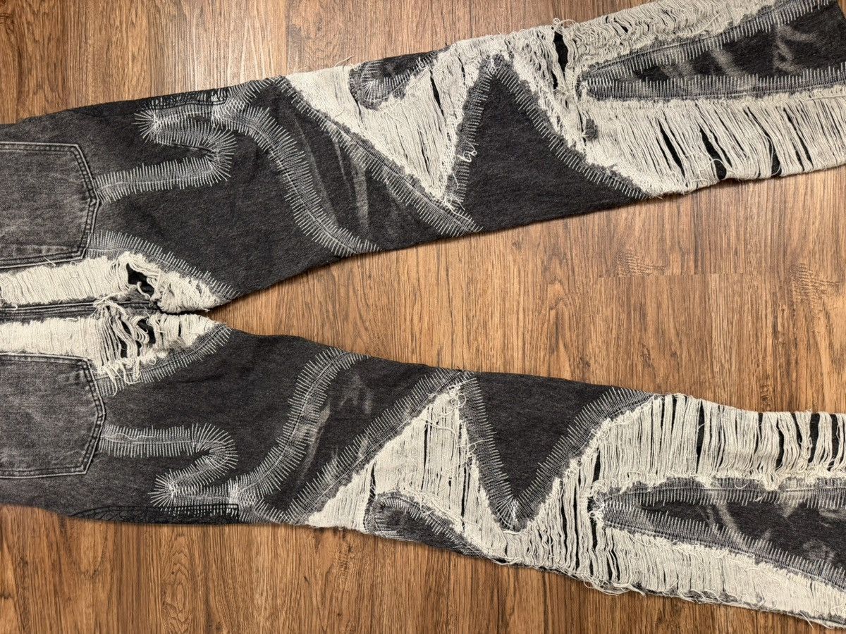 Who Decides War Who Decides War Black Denim Jeans Size US 32 / EU 48 - 6 Thumbnail