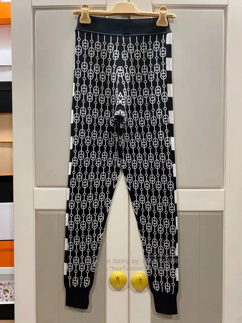 Hermes Hermes Casual Pants, Mainly Silk Material, Pig Nose Chain Size 24" / US 00 / IT 34 - 2 Thumbnail