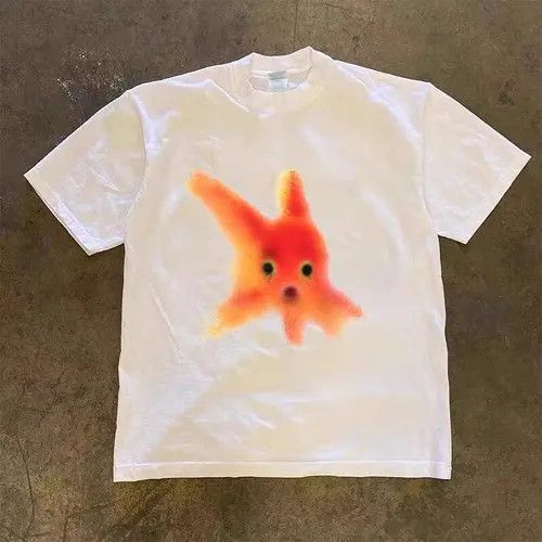 VIBE Vintage Hip Hop Goldfish Print Short Sleeve T-Shirt Size US M / EU 48-50 / 2 - 5 Thumbnail