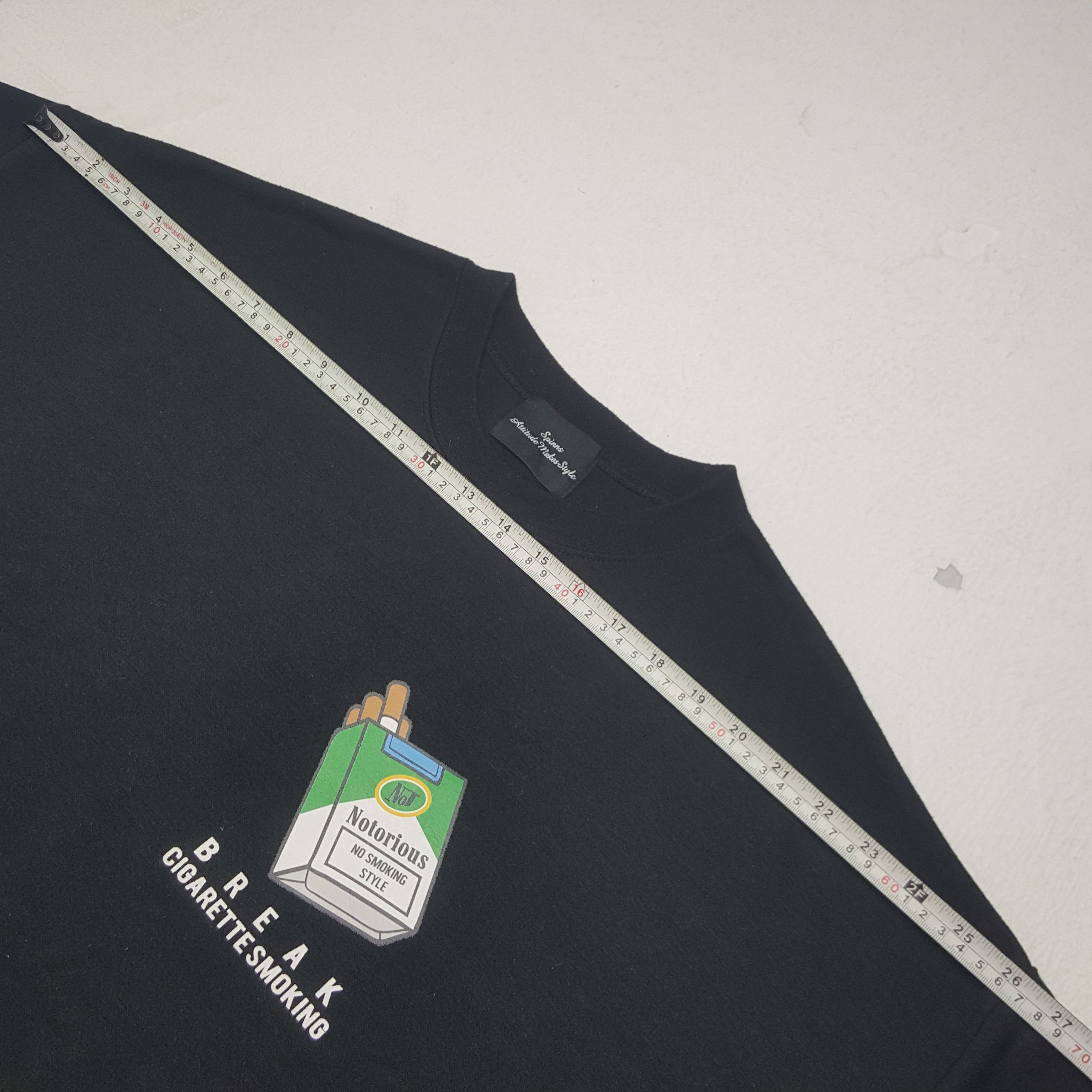 Vintage Vintage Notorious Break Cigarettesmoking Sweatshirt Size US XXL / EU 58 / 5 - 6 Thumbnail