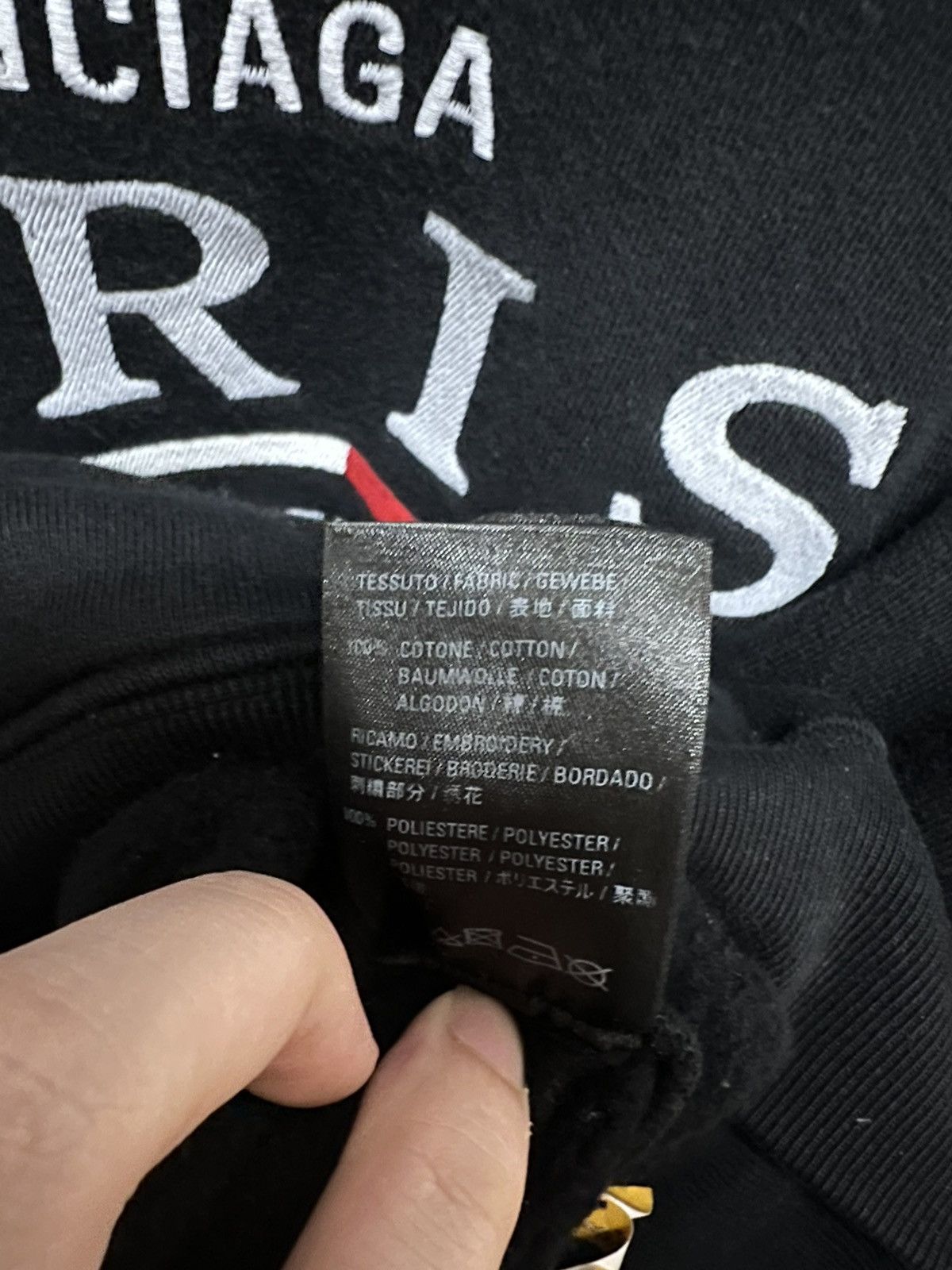 Balenciaga Balenciaga Paris Hoodie Size US XXS / EU 40 - 4 Thumbnail