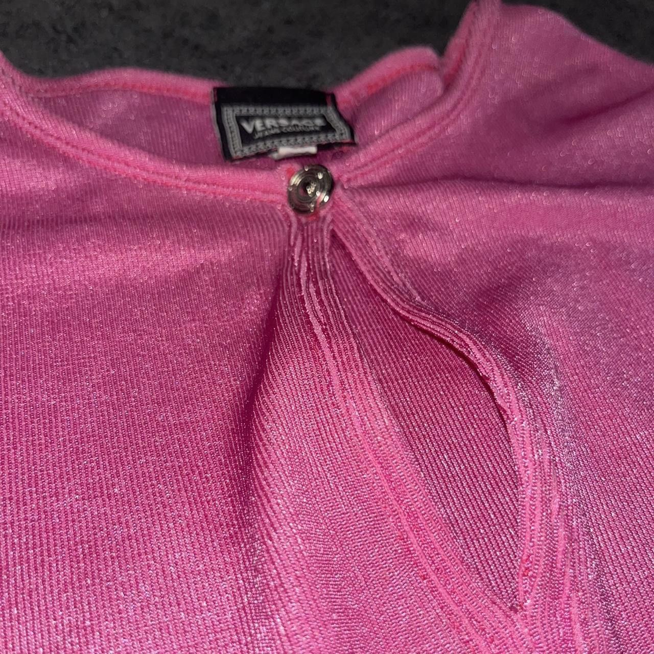 Versace Pink Versace Jeans Couture Pink Bodysuit Size S / US 4 / IT 40 - 4 Thumbnail