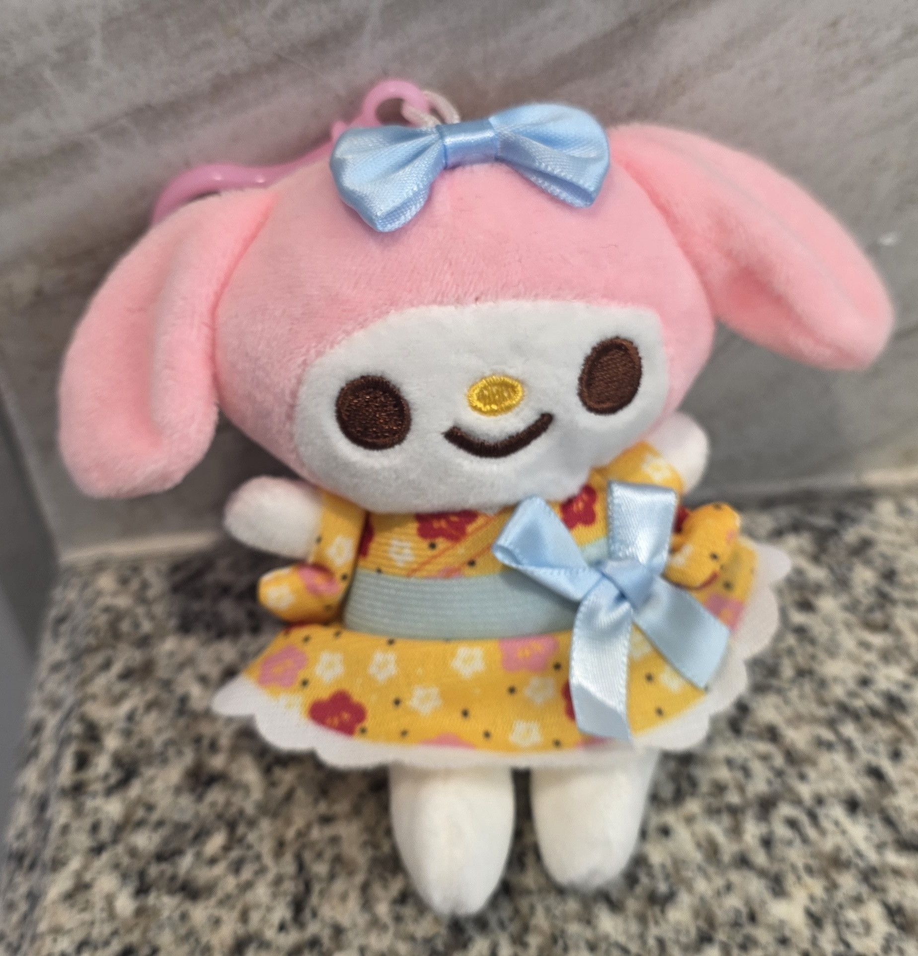 Other NWOT My Melody Yellow Floral Dress Bag Charm Plush 4.5" Size ONE SIZE - 1 Thumbnail