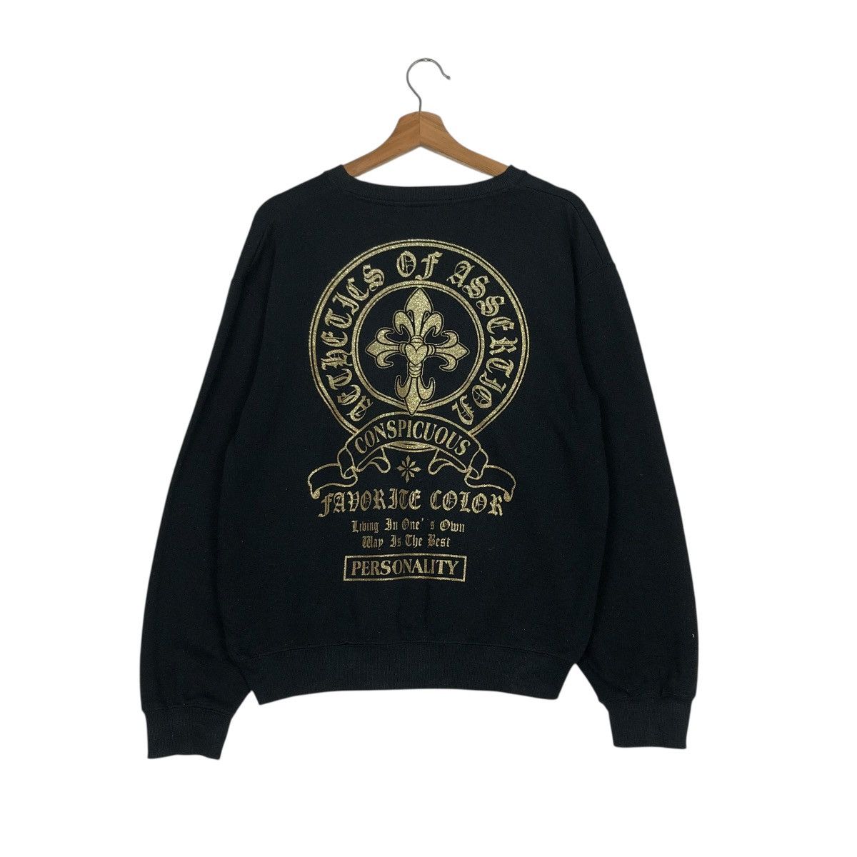 Japanese Brand 🔥VINTAGE SWEATSHIRT CONSPICUOUS CROSS BIG LOGO DESIGN Size US M / EU 48-50 / 2 - 10 Thumbnail