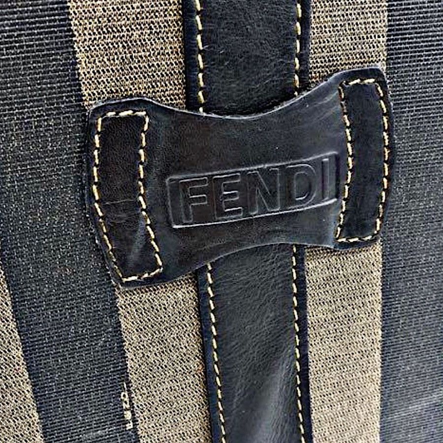 Fendi Authentic Vintage Fendi Oversized Striped PecanHardcaseTrunk Size ONE SIZE - 5 Thumbnail