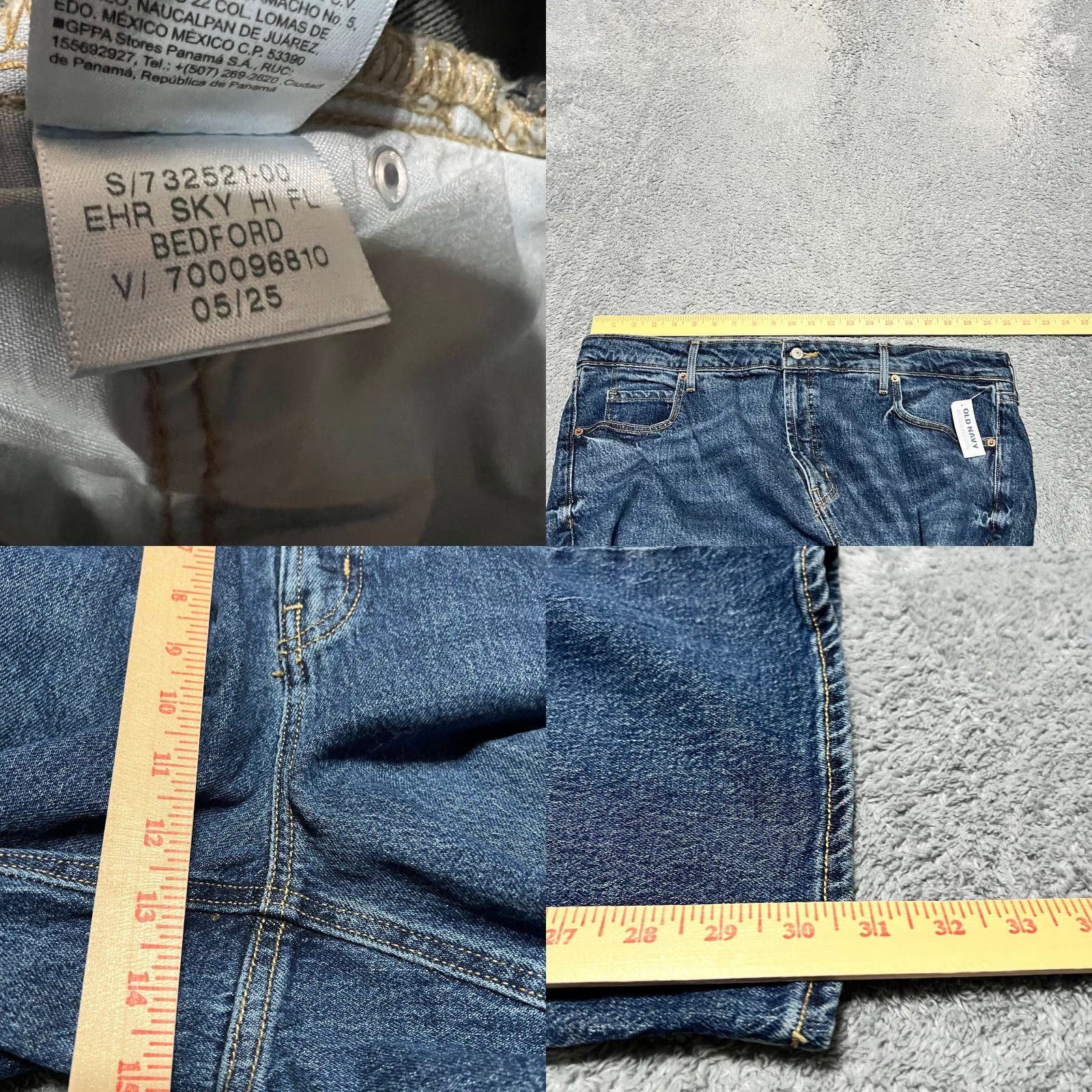 Old Navy VINTAGE Old Navy Sky Hi Wide Leg Jeans Womens 20 Plus Baggy 2025 Blue 41x31 Womens Size 42" / US 20 - 8 Thumbnail