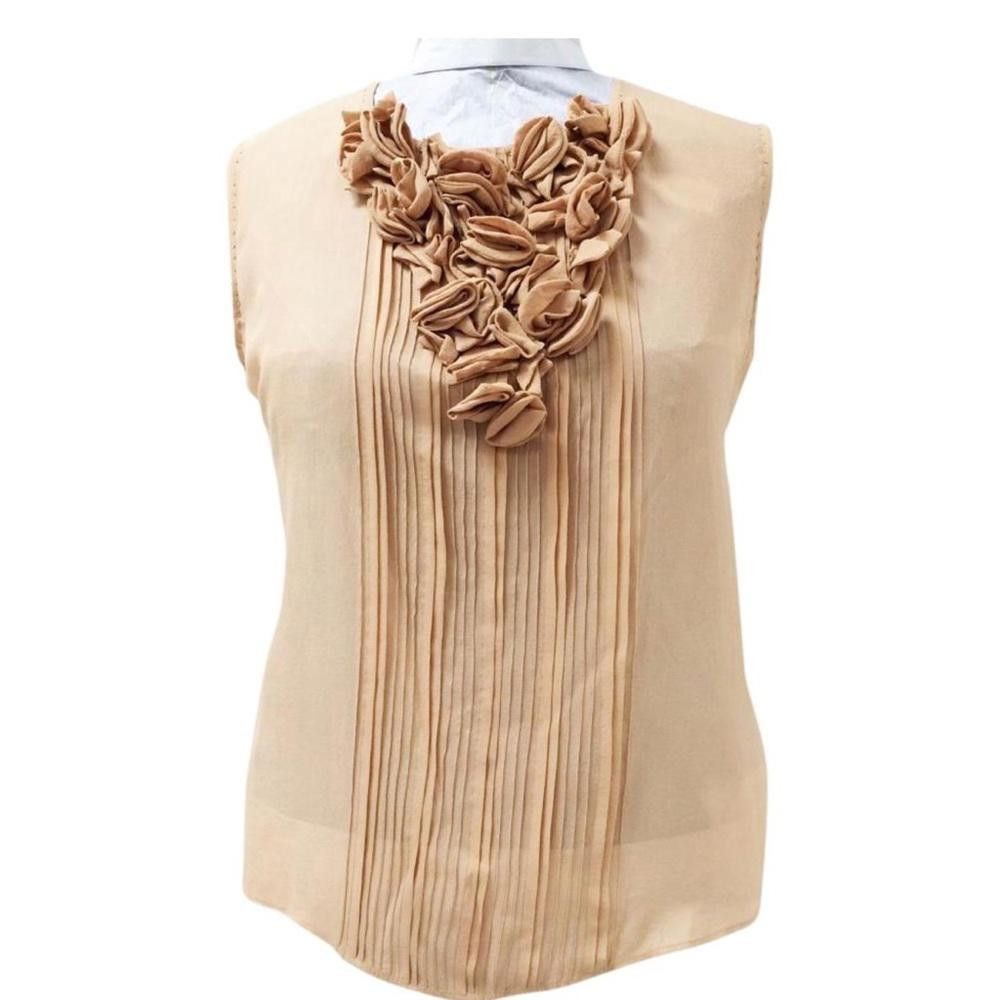 Designer Aquilano Rimondi Blush Sleeveless Blouse Size M / US 6-8 / IT 42-44 - 1 Thumbnail
