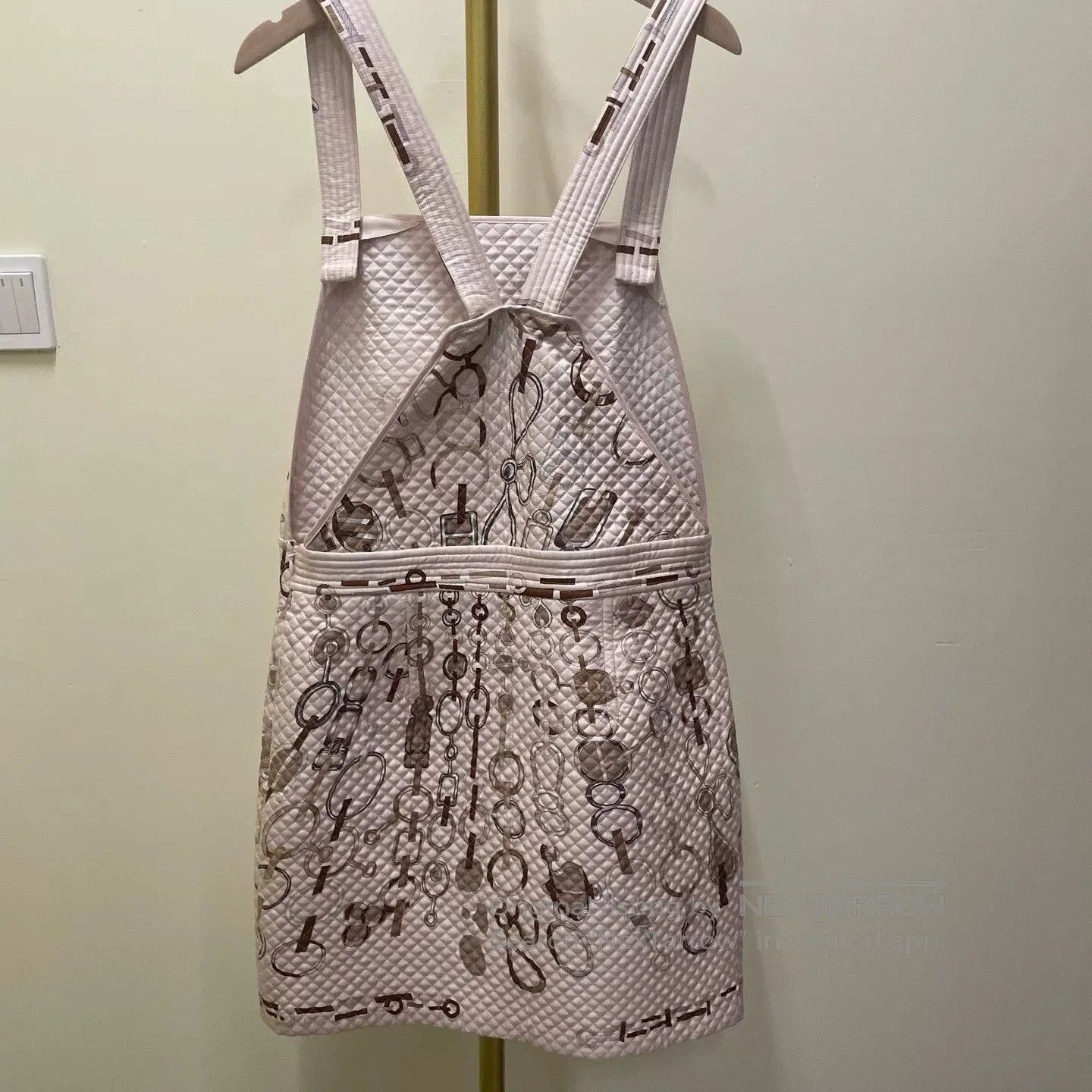 Hermes hermes dress with unique pattern in size 38. Size US 38 / EU 54 - 2 Thumbnail