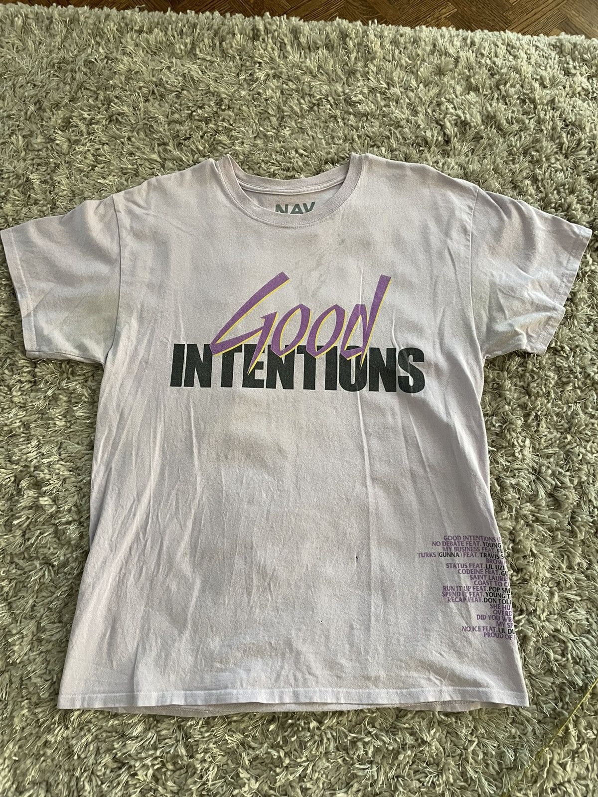 Vlone Nav x Vlone Good Intentions Tee Size US L / EU 52-54 / 3 - 1 Thumbnail