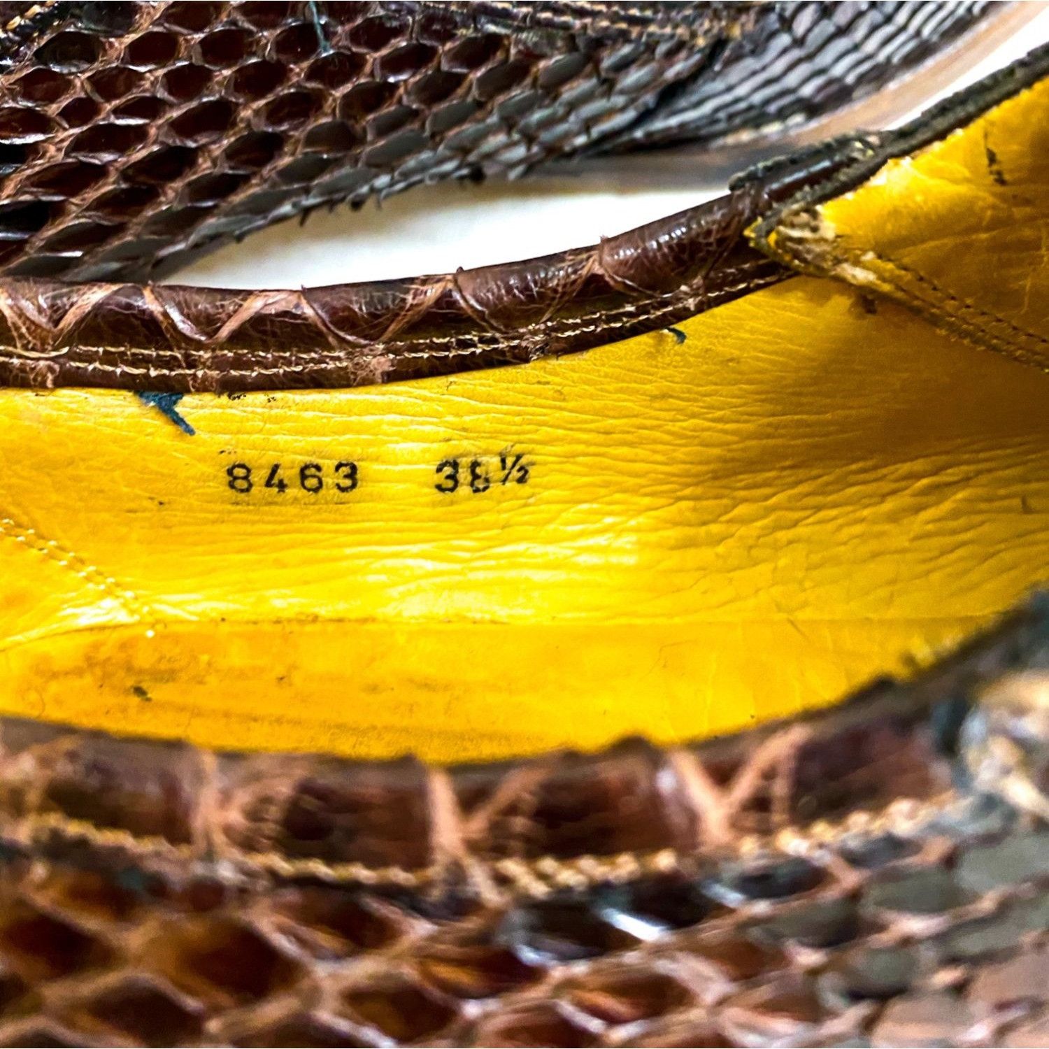 Patrick Cox Patrick Cox Snake Skin Moc Shoes (90s) – EU 38.5 / US 8–8.5 Size US 8.5 / IT 38.5 - 8 Thumbnail