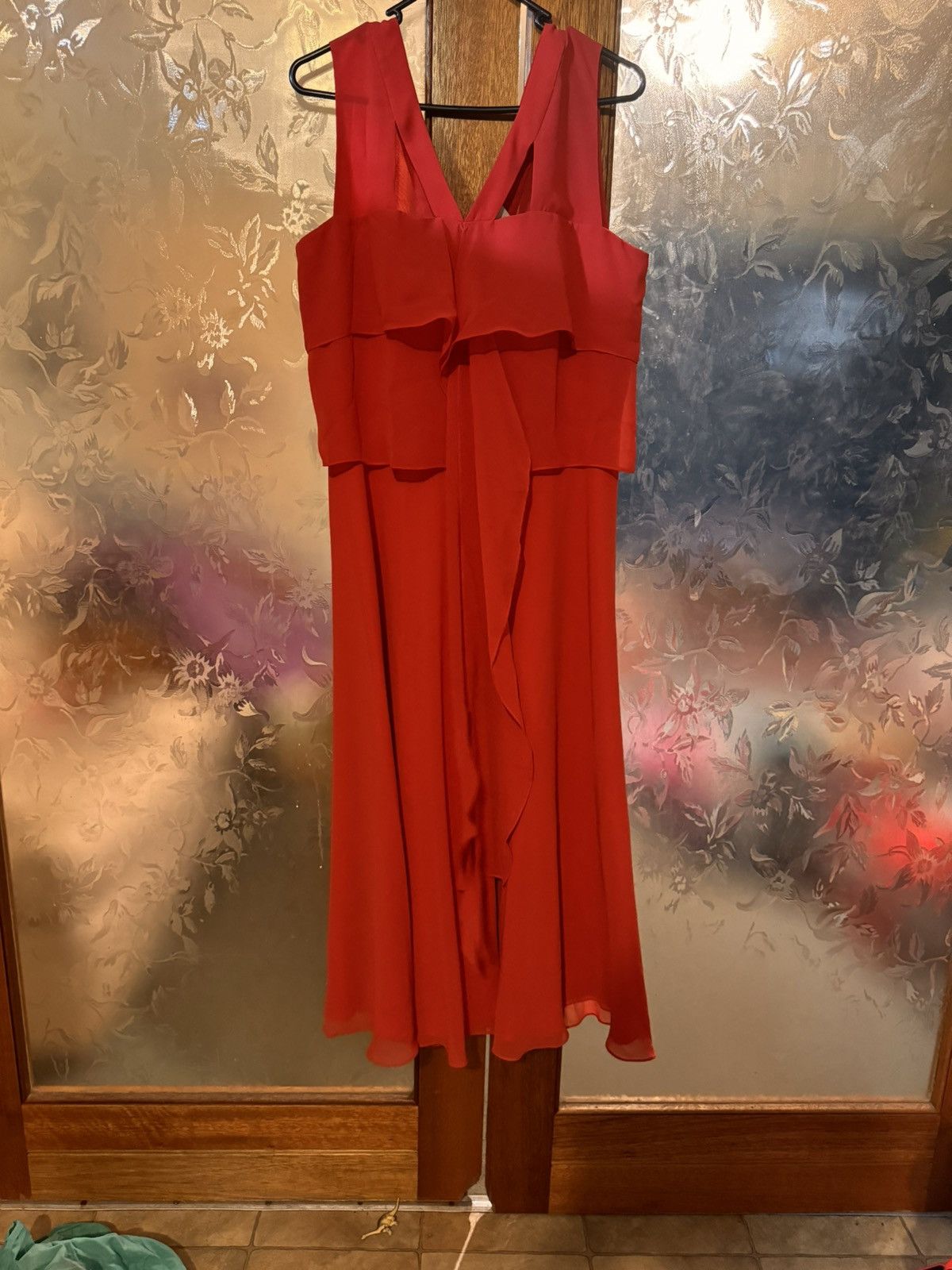 image of F&i Collection Maxi Dress Rrp$295 in Cherry Red, Women's (Size XL)