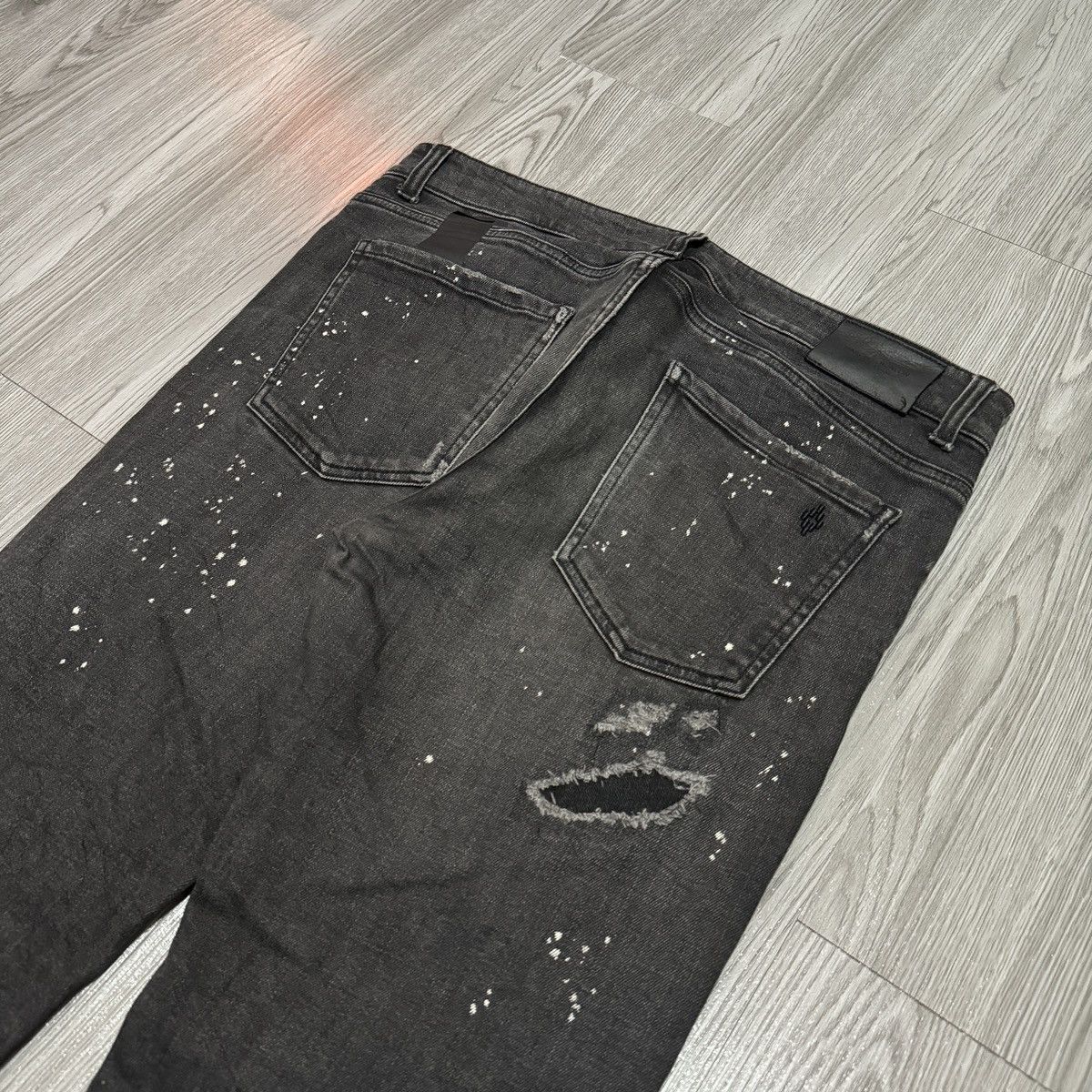 Marcelo Burlon Marcelo Burlon Splater Distressed Slim Jeans Size US 34 / EU 50 - 15 Thumbnail