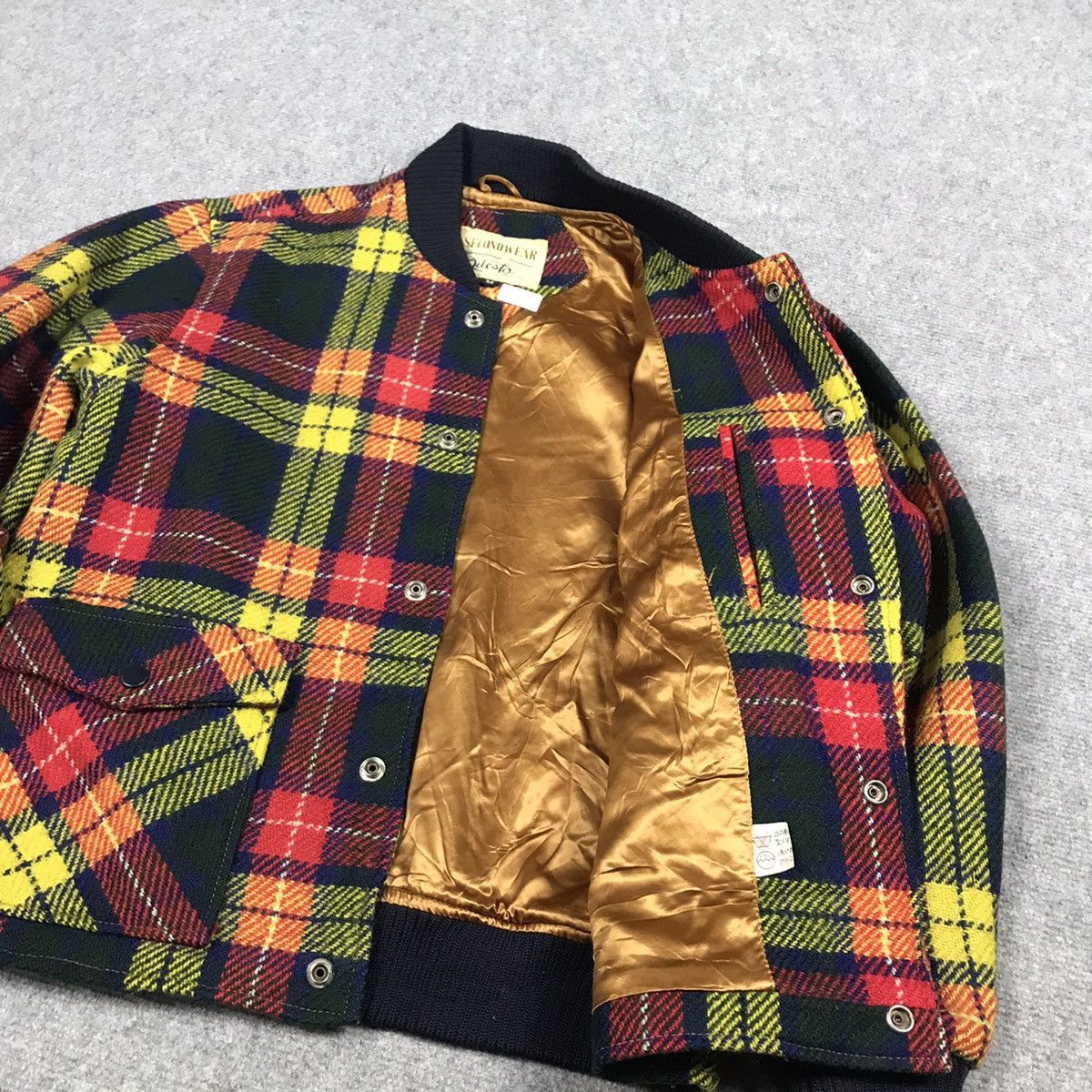 Japanese Brand × Vintage SECOND WEAR WOOL FLANNEL SNAP BUTTON JACKET Size US M / EU 48-50 / 2 - 10 Thumbnail