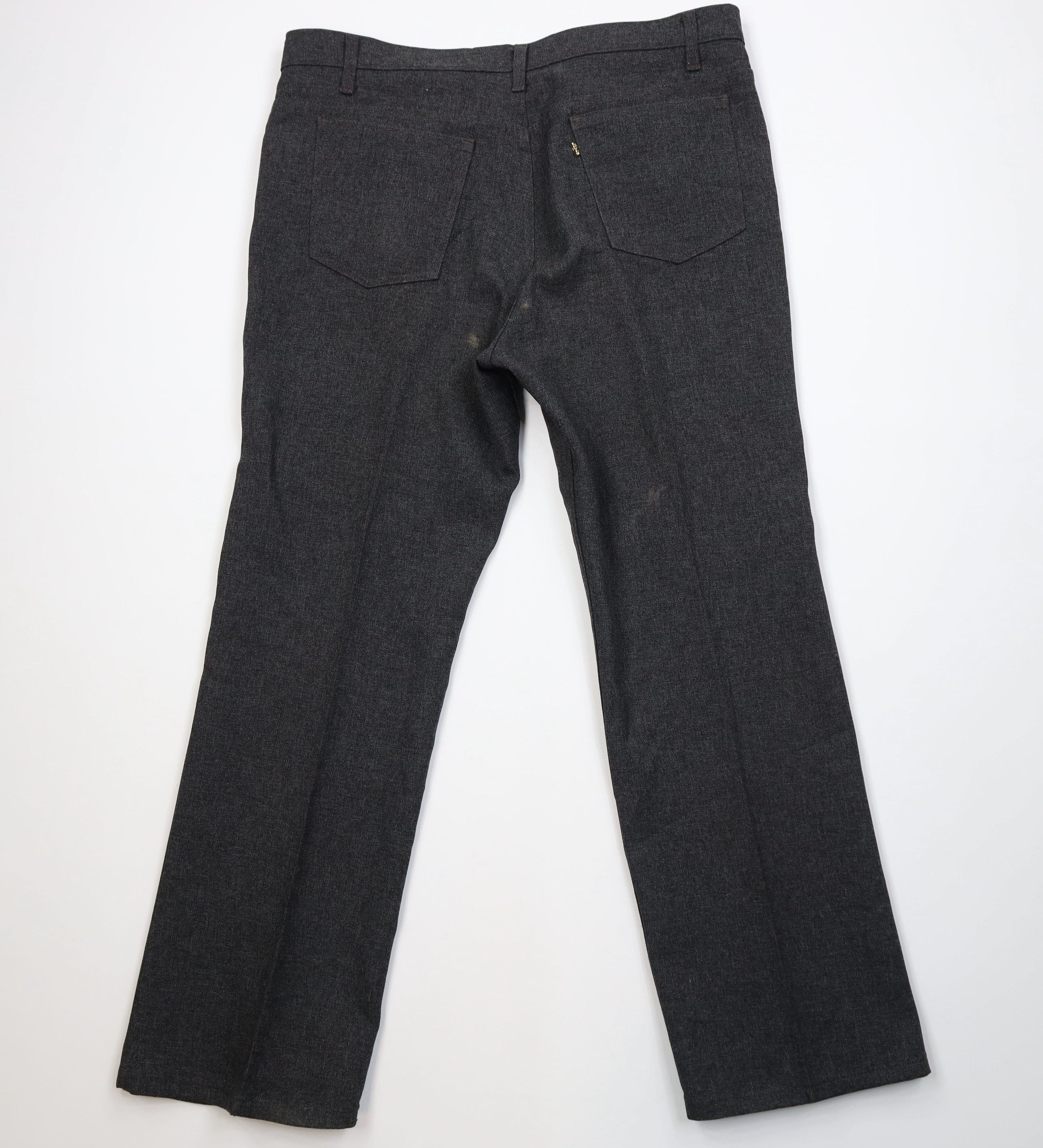 Levi's Vintage 90s Levis Knit Flared Wide Leg Chino Pants Gray USA Size US 38 / EU 54 - 10 Thumbnail