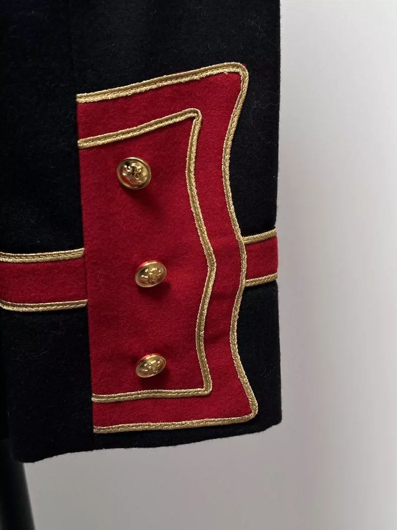 Saint Laurent Paris Saint Laurent Black Red Court Jacket- Size US L / EU 52-54 / 3 - 3 Thumbnail