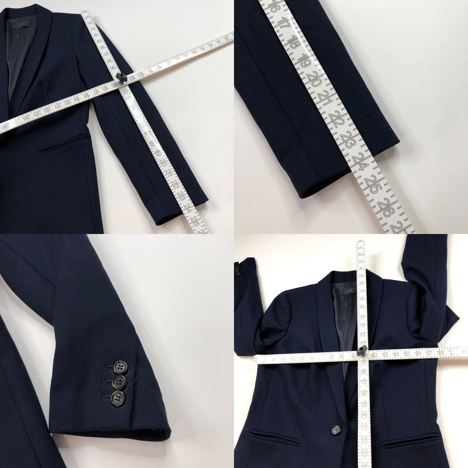 J.Crew J.Crew Parke NO TAG Size 6? 8? 100% Wool Blend Button Blazer Jacket Blue G7726 Blazer Women Mid-Length Wool Blend Button Jacket Blue Size M / US 6-8 / IT 42-44 - 8 Thumbnail