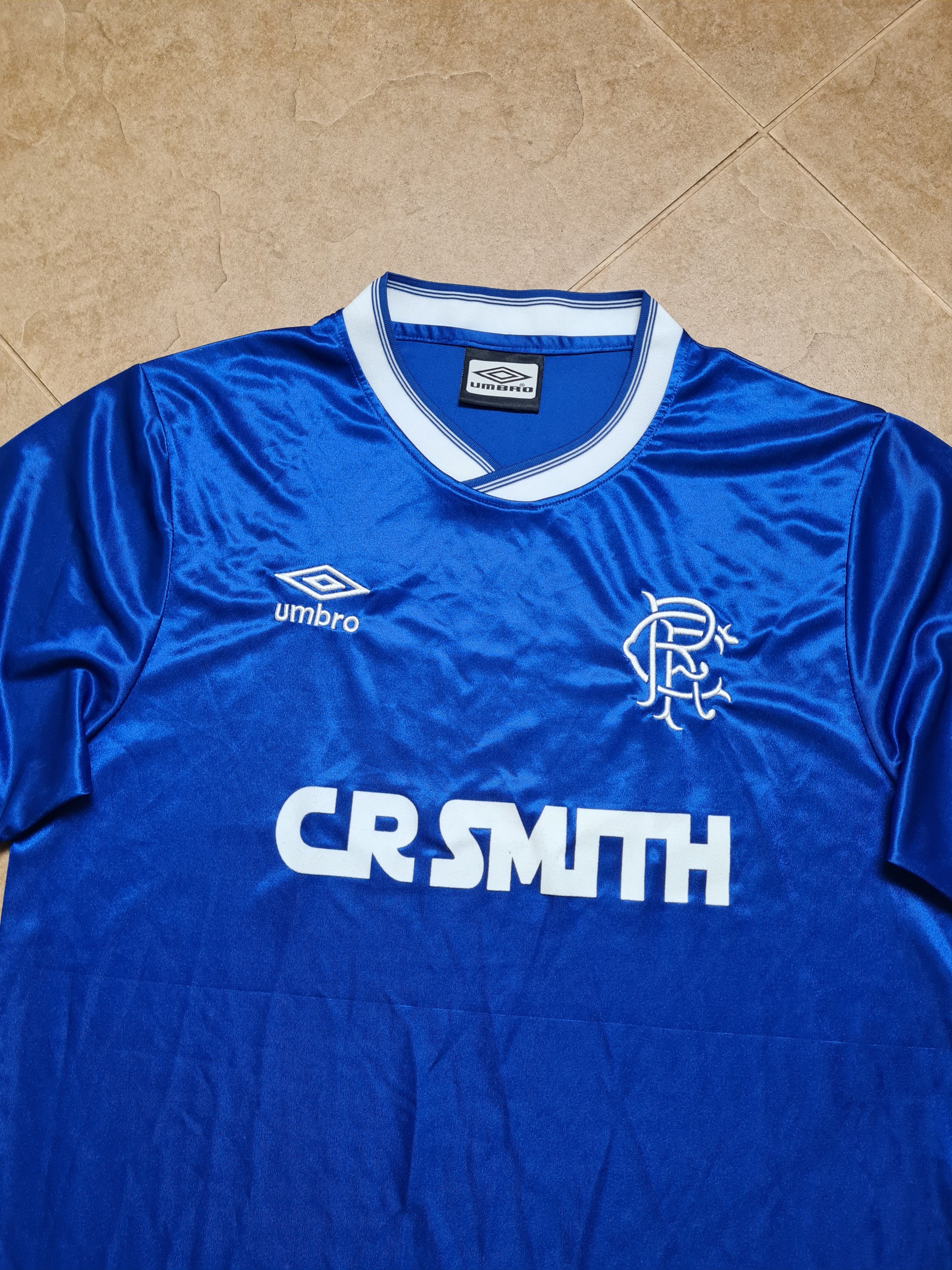 Umbro RETRO REPLICA FC RANGERS GLASGOW 1986/1987 FOOTBALL SOCCER Size US L / EU 52-54 / 3 - 2 Thumbnail