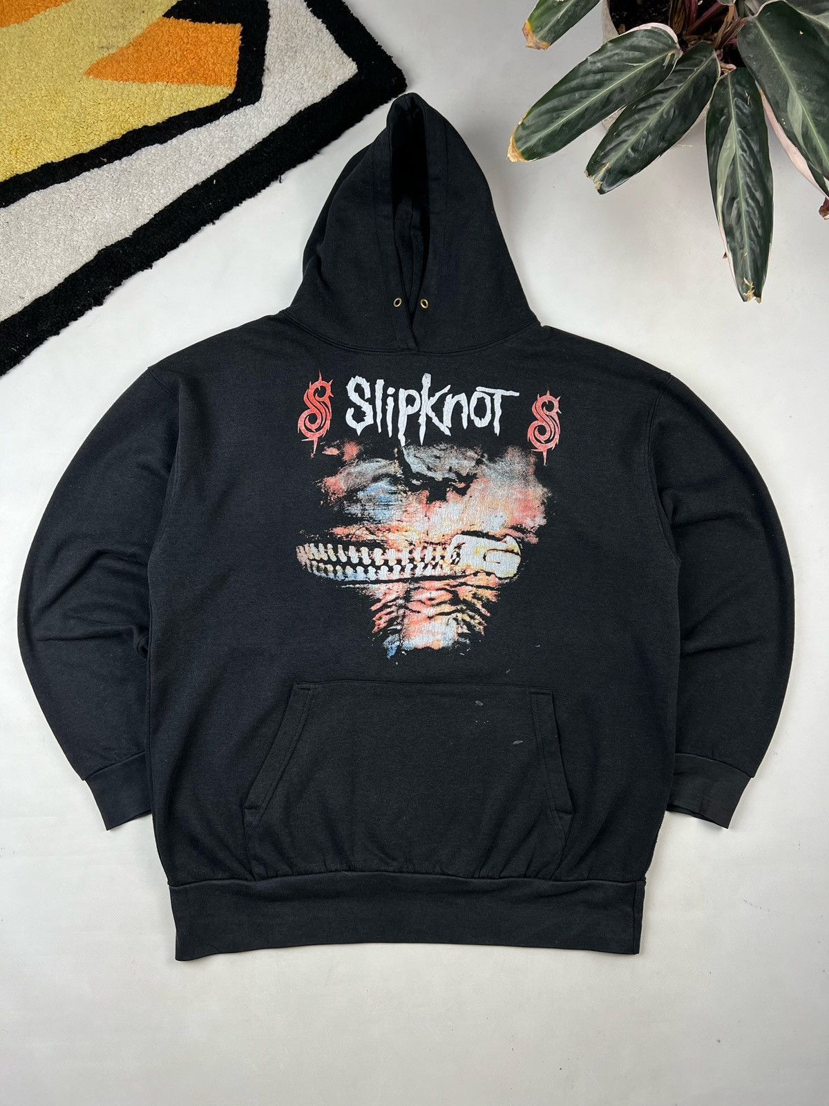 Band Tees × Slipknot × Vintage Slipknot Vintage Rock Metal Band Hoodie Rare Print Hype Size US M / EU 48-50 / 2 - 1 Thumbnail
