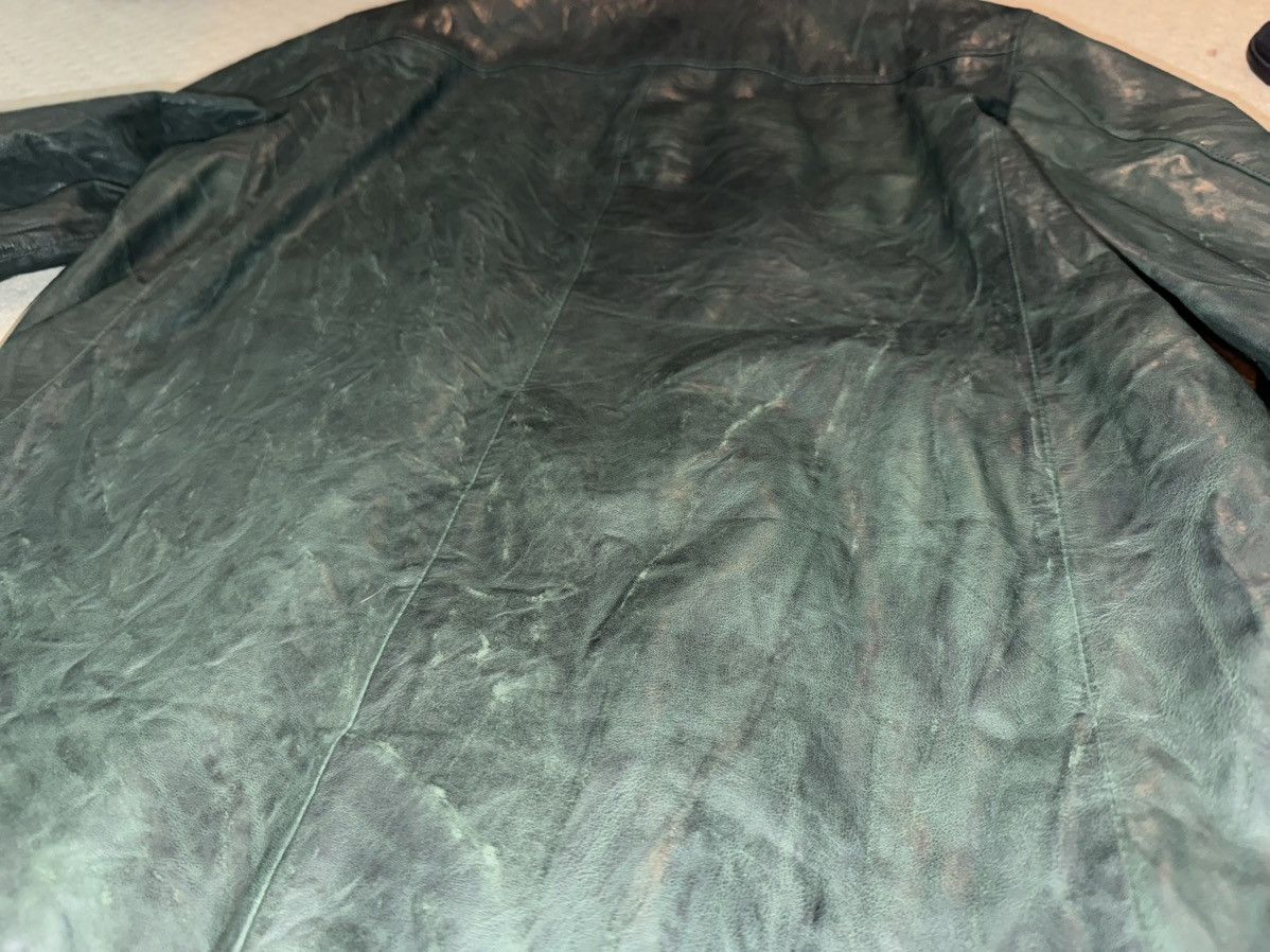 John Varvatos John Varvatos Sheep Skin Green Artisan Wash Shirt Jacket Size US L / EU 52-54 / 3 - 6 Thumbnail