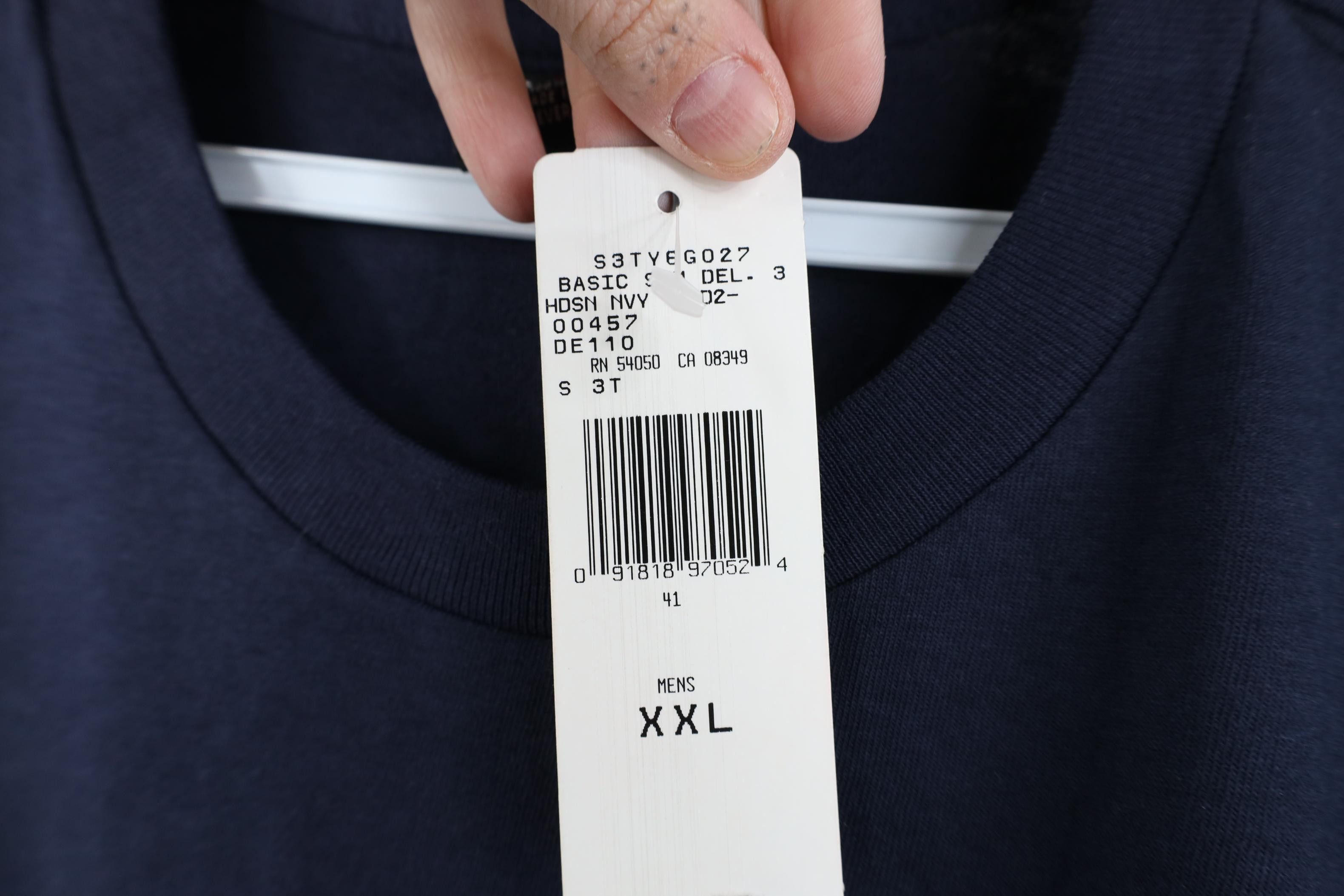 Polo Ralph Lauren Deadstock Vintage 90s Ralph Lauren Center Logo T-Shirt Blue Size US XXL / EU 58 / 5 - 6 Thumbnail