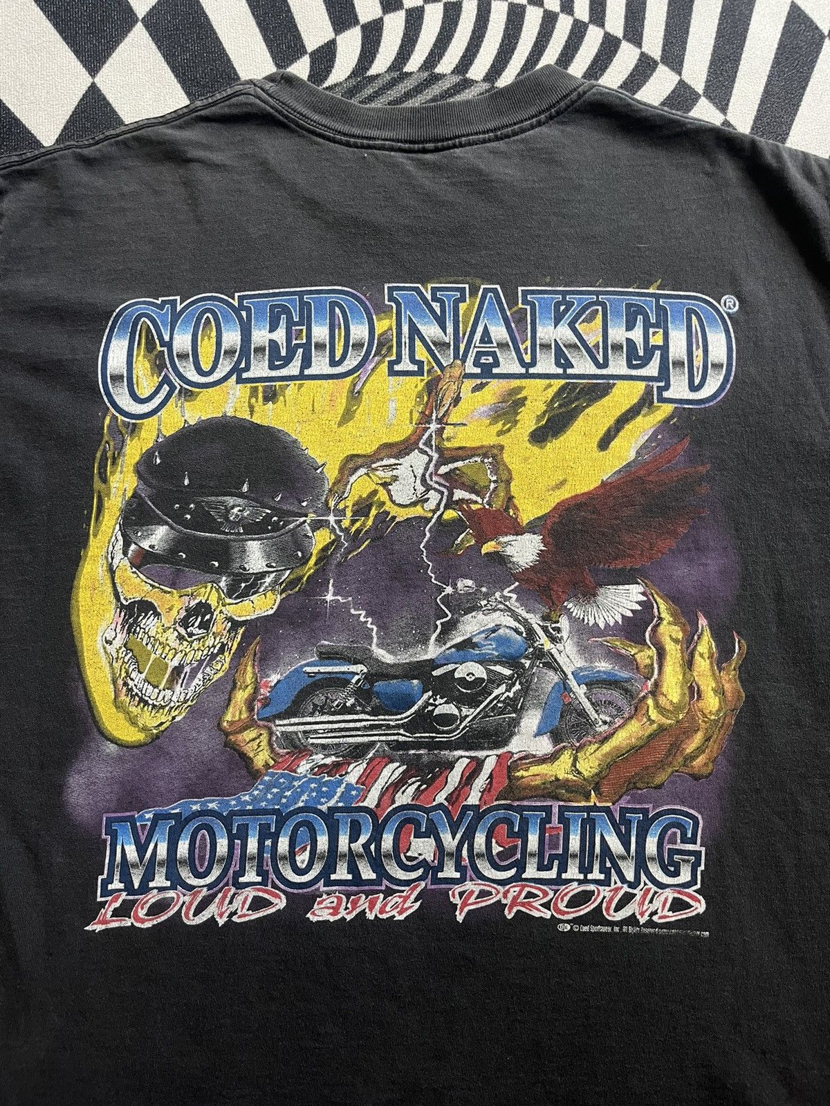 Vintage Vintage COED NAKED Motorcycling Loud and Proud 90’s Tshirt Size US L / EU 52-54 / 3 - 9 Thumbnail